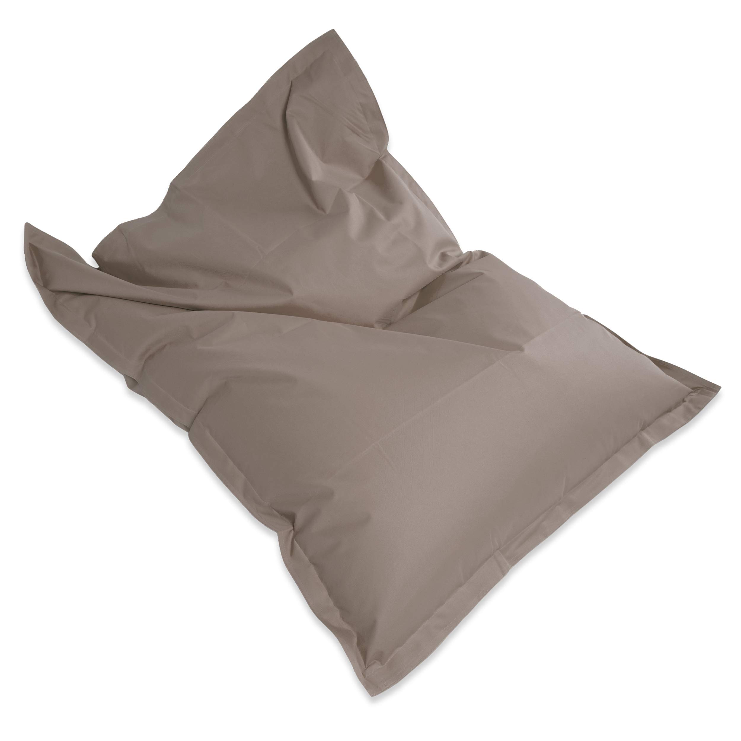 Green Bean Square XXL Riesensitzsackhülle 140x180 cm - PVC Bezug - Indoor und Outdoor Sitzsackhülle - Bean Bag Bezug - Sitzsackbezug ohne Füllung - Lounge Chair Hülle - abwaschbar - Khaki