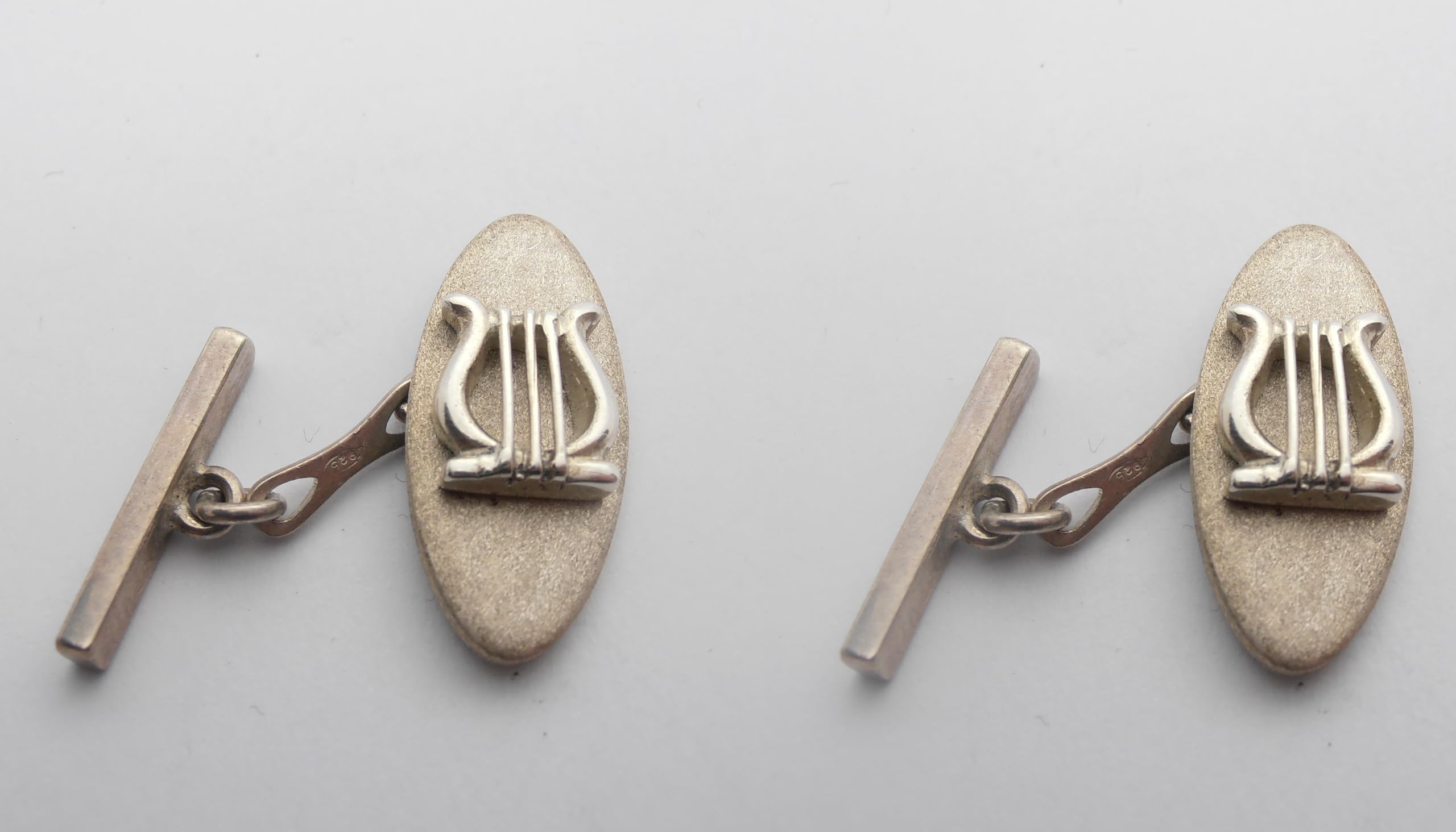 Cetra : Gemelli in Argento 925 - Lira - Musicista - Musica - Strumento Musicale