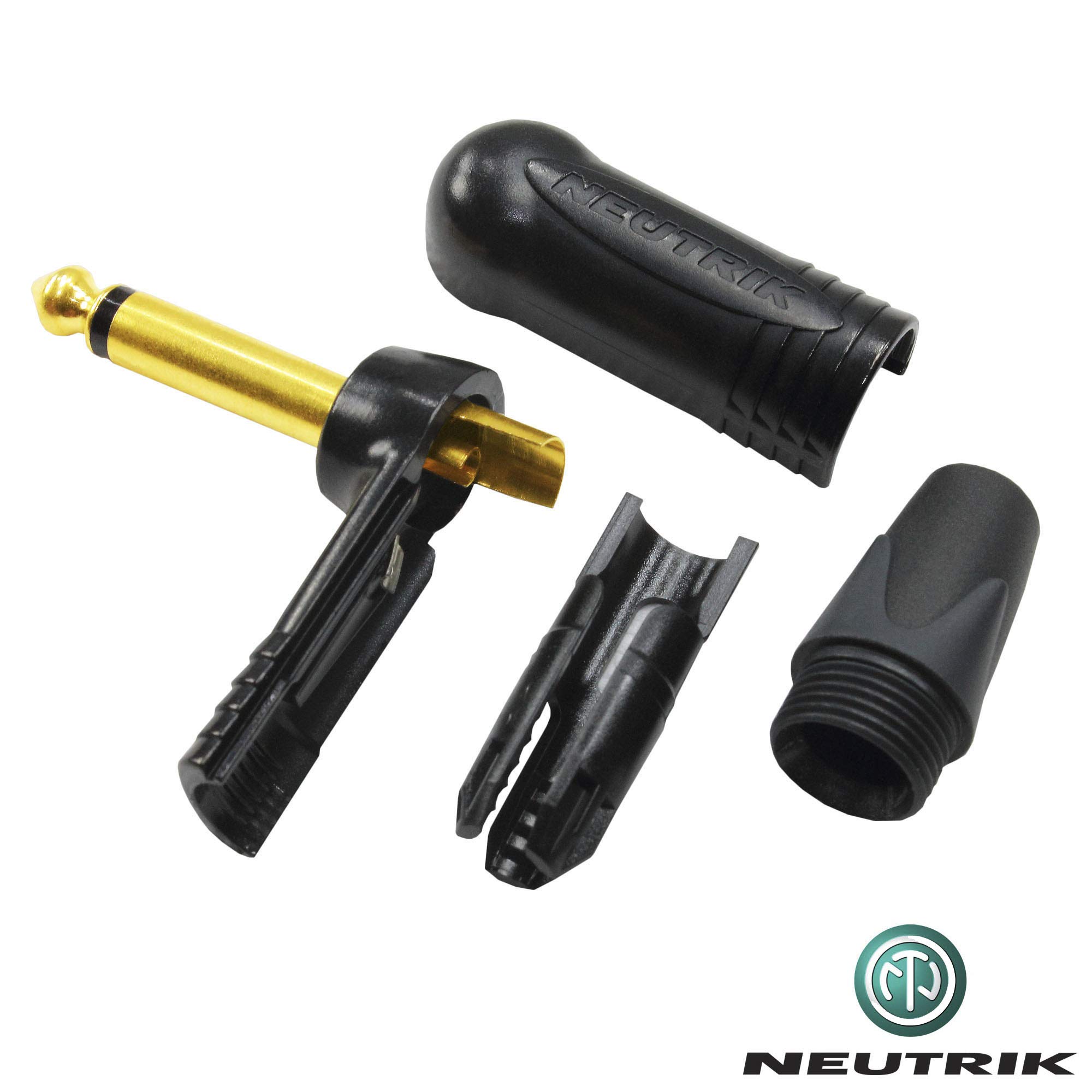 Cable de instrumentos de bajo para guitarra, 8 metros, por WORLDS BEST CABLES – con cable Mogami 2524 y Neutrik NP2RX-B y NP2X-B ¼ pulgadas (6,35 mm) conectores TS dorados