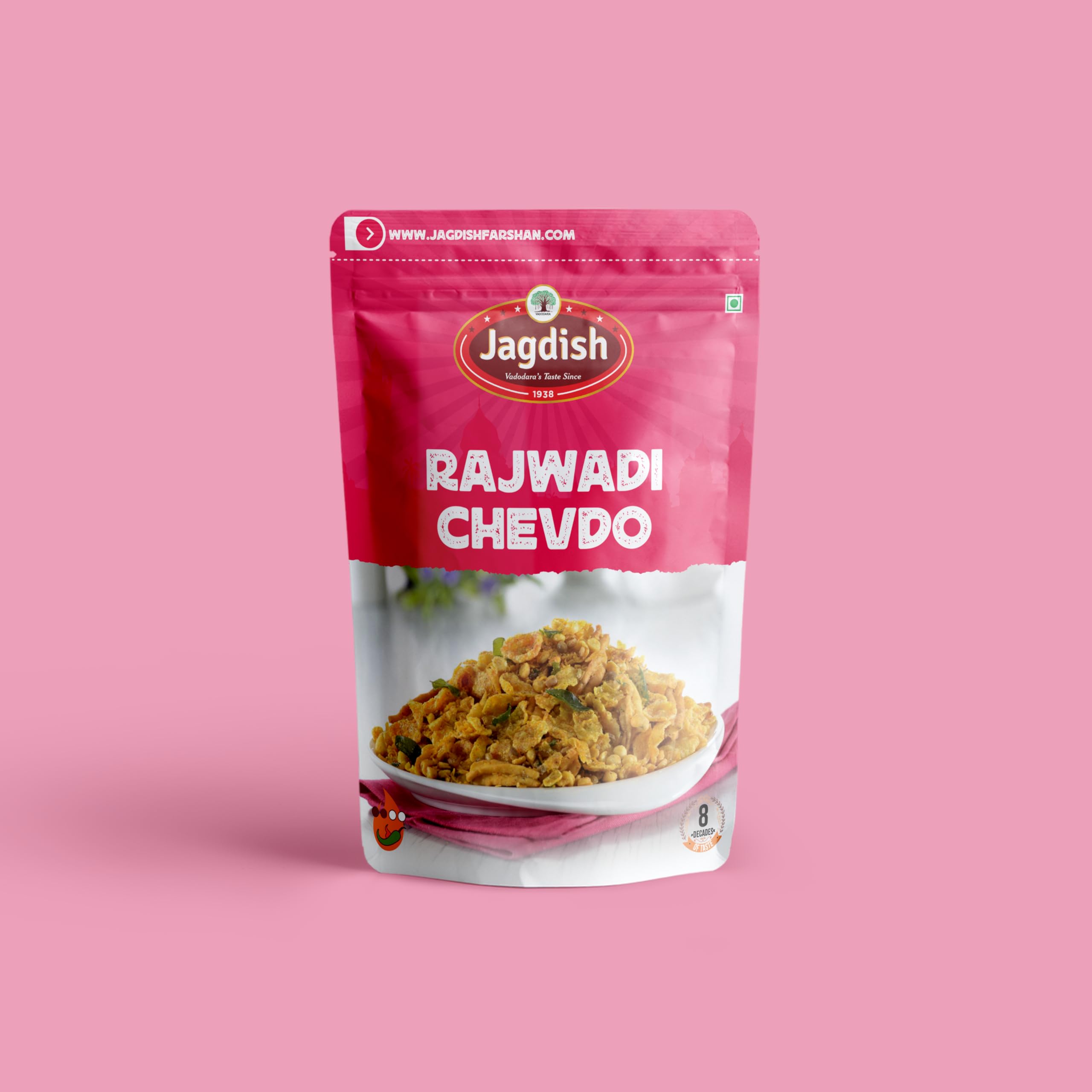 Jagdish Farshan Rajwadi Mixture � (Pack of 2) 250g Each | Delicious Chevdo Namkeen Snack | Crunchy Indian Snack | Ready to Eat | Office Snacks