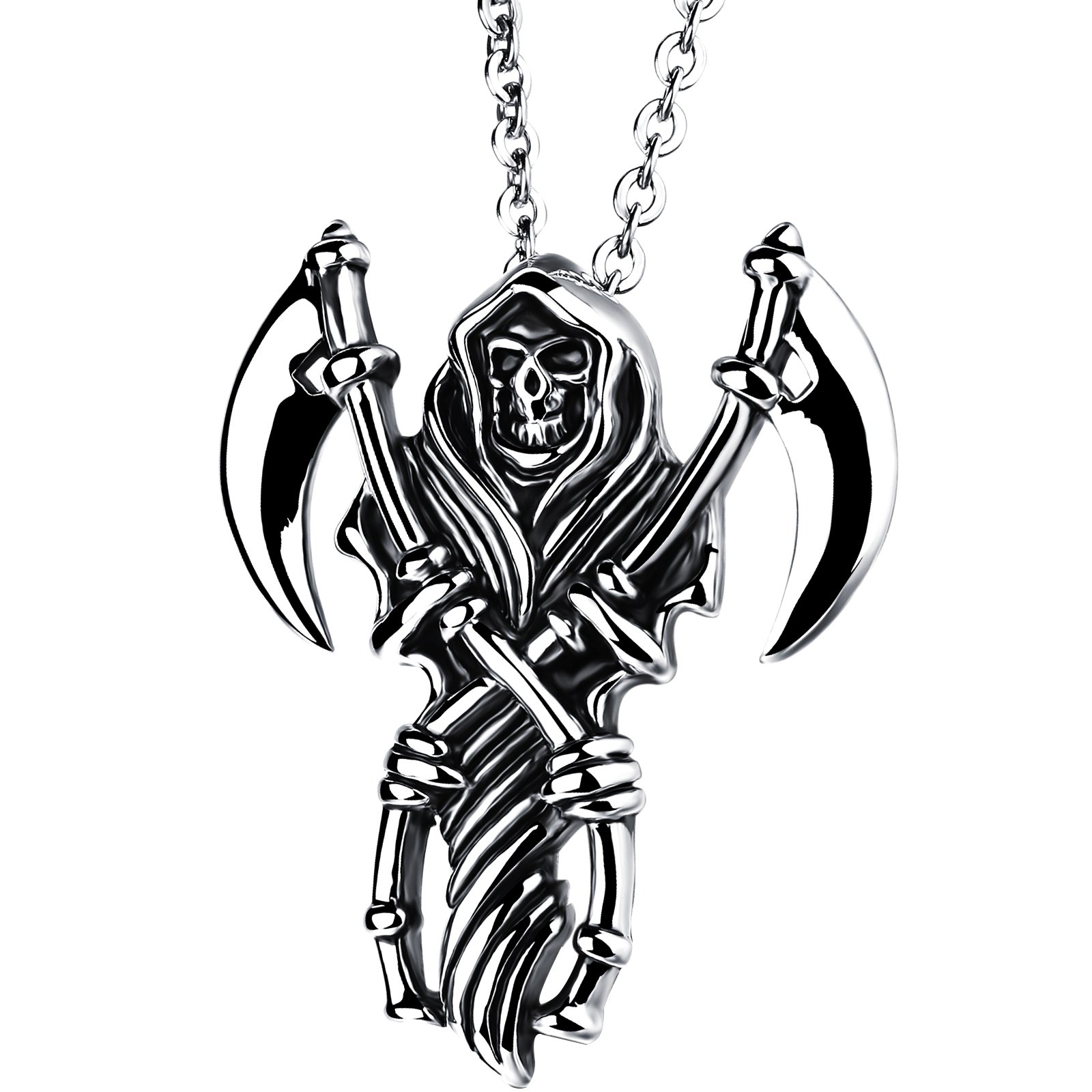 1st Gothic Style Metalen Spinnenhanger Ketting Voor Mannen, De Gloeiing