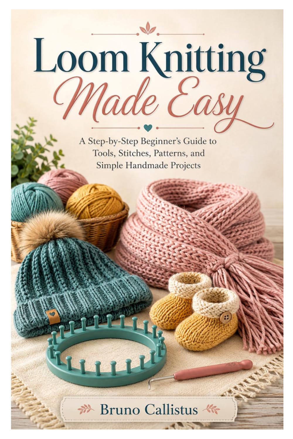 Loom knitting Made Easy: A Step-by-Step Beginner’s Guide to Tools, Stitches, Patterns, and Simple Handmade Projects