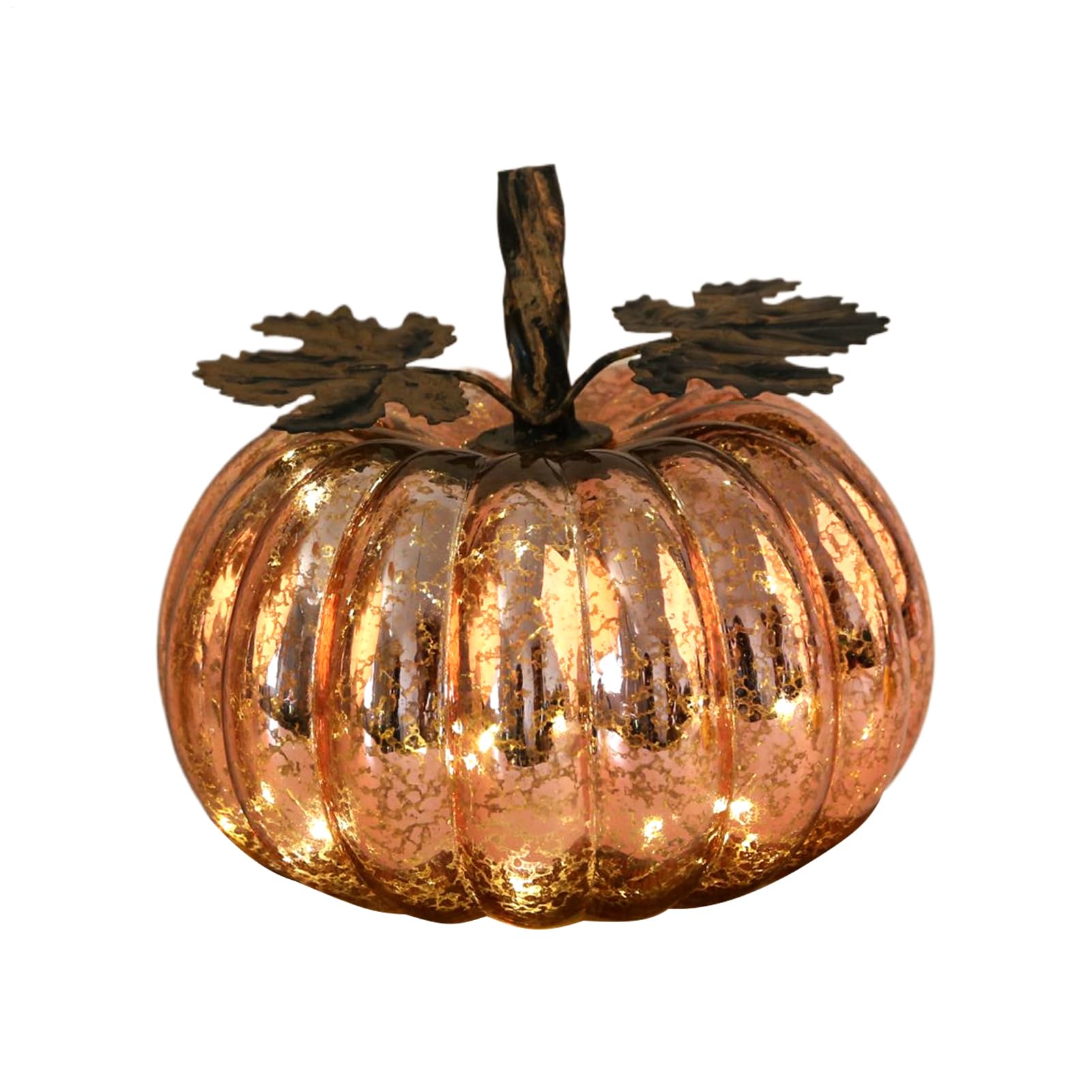 Figurine d'Halloween en verre lumineuse avec minuteur pour decoration d'automne