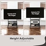 FITUEYES Supporto per TV con ruote, per TV da 40 a 85 pollici, altezza massima 60 kg, VESA 600 x 400 mm - 4