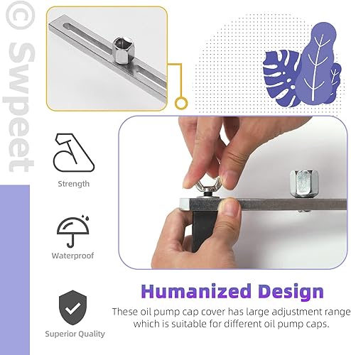 Miniatura 11 de Swpeet Kit de herramientas universales de extracción de bomba de combustible, 2 piezas, tapa de depósito de combustible, llave inglesa de módulo