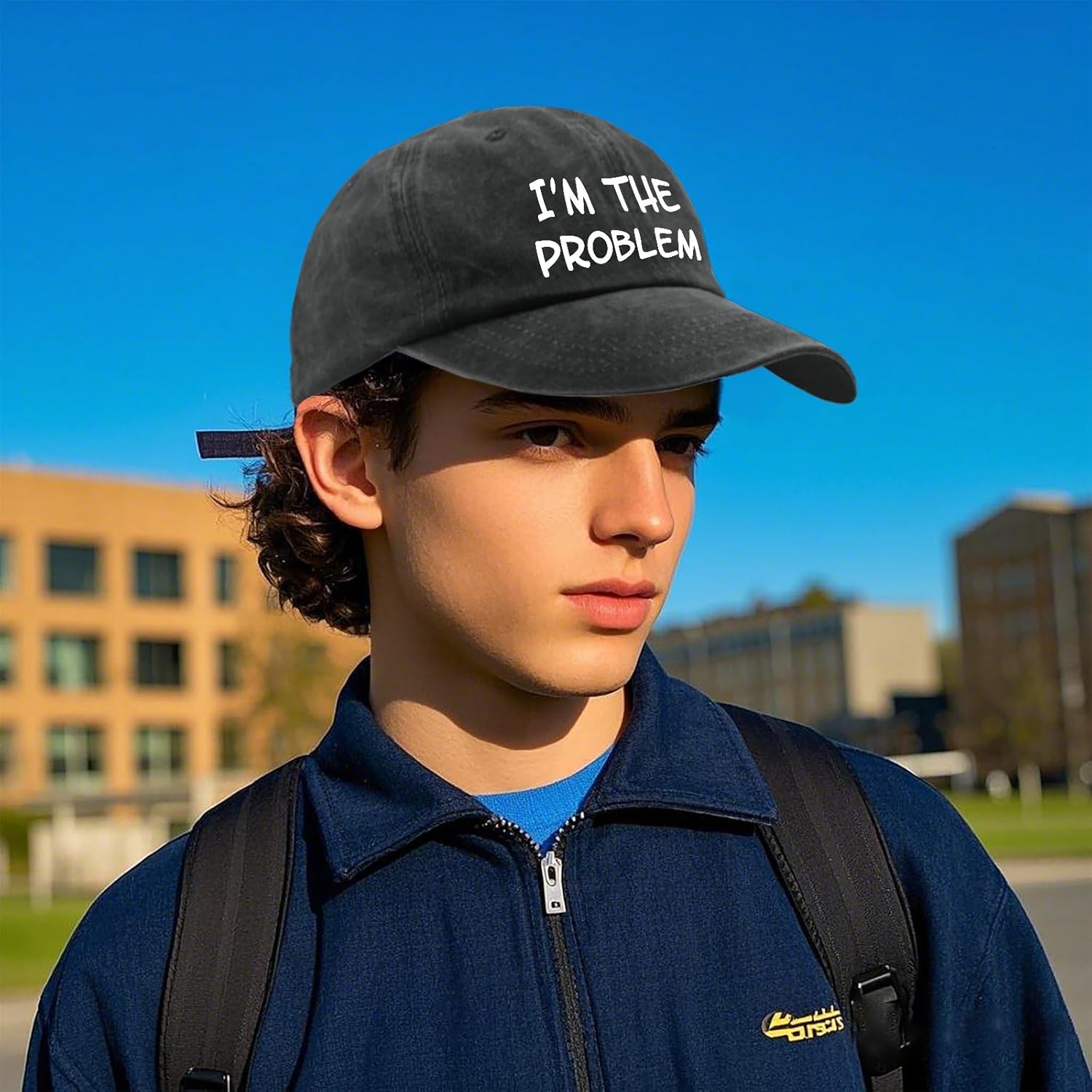 I'm The Problem Cap Country Music Hat for Mens Classic Washed Distressed Baseball Caps Next Day - Image 4