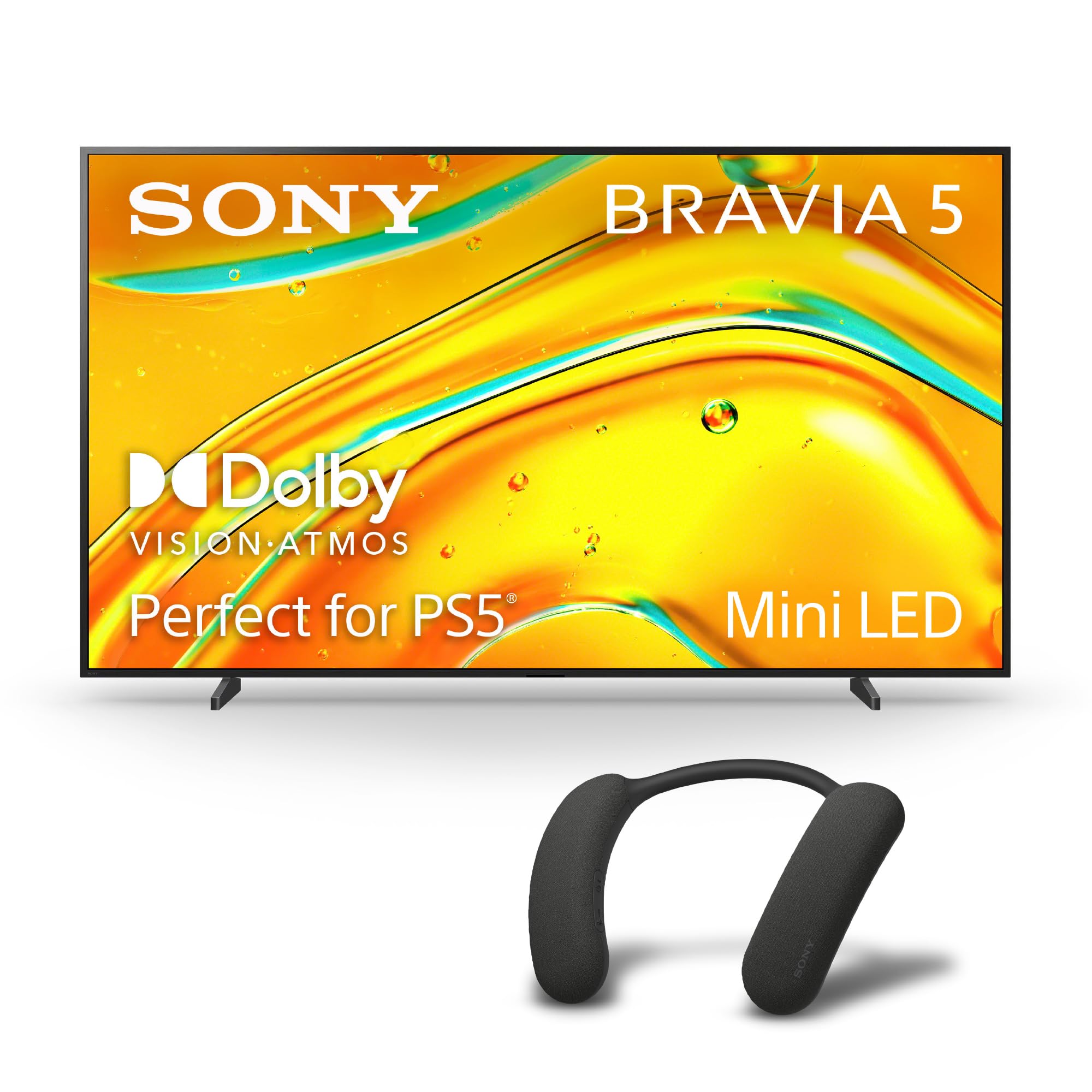 Sony BRAVIA 98-Inch 4K Mini LED Smart TV (K-98XR50, 2025 Model) with BRAVIA Theater U Wireless Wearable Speaker Bundle
