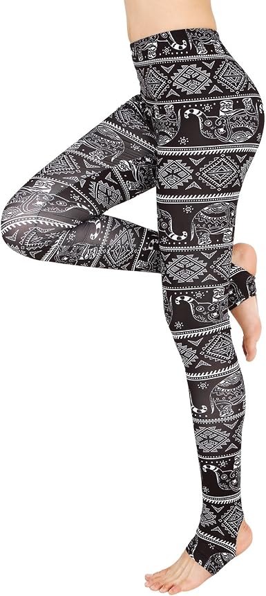 Amzbeauty Donna Leggings Vita Alta Morbido Elastico Pantalone Stretto con  Piede cinghie-5001 X-Large A7 : Amazon.it: Abbigliamento