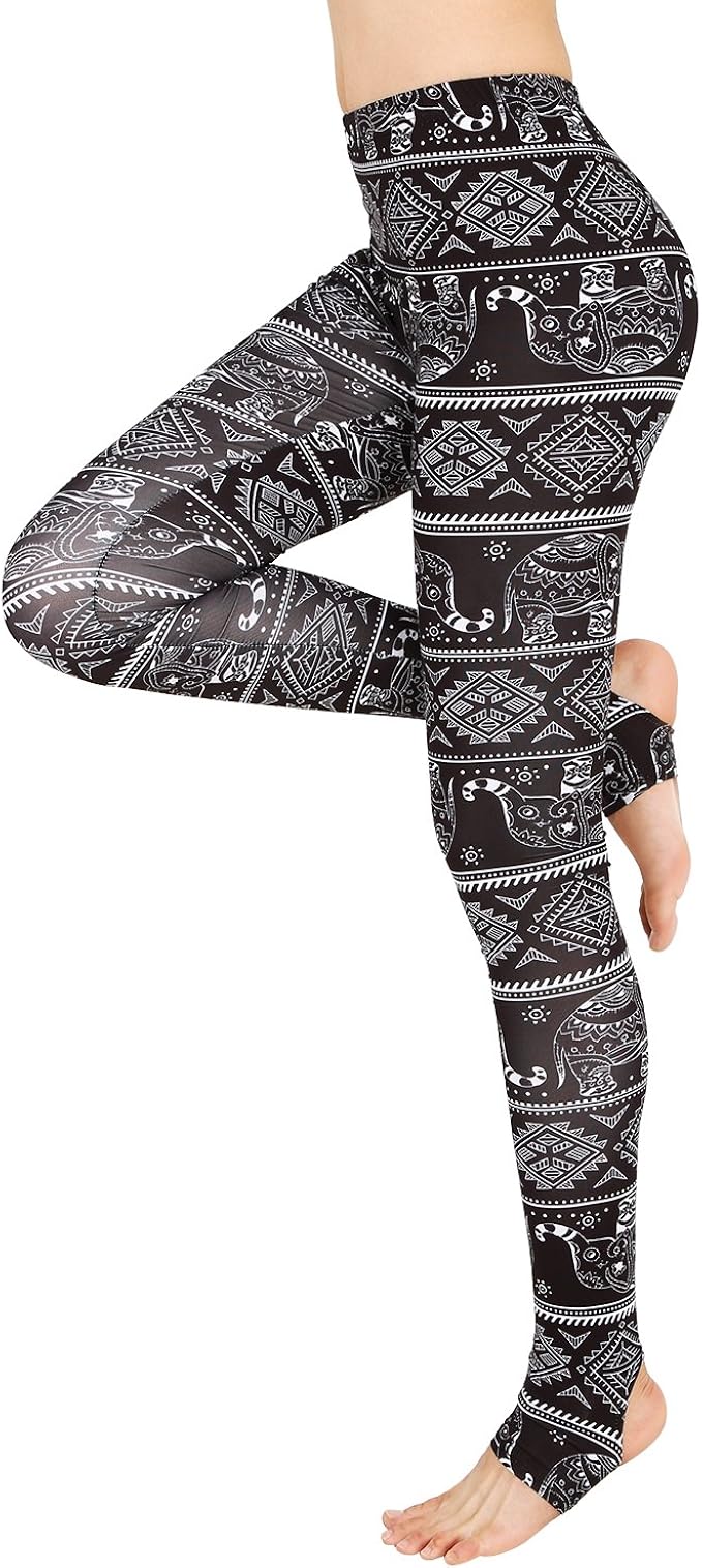 Amzbeauty Donna Leggings Vita Alta Morbido Elastico Pantalone Stretto con  Piede cinghie-5001 X-Large A7 : Amazon.it: Abbigliamento