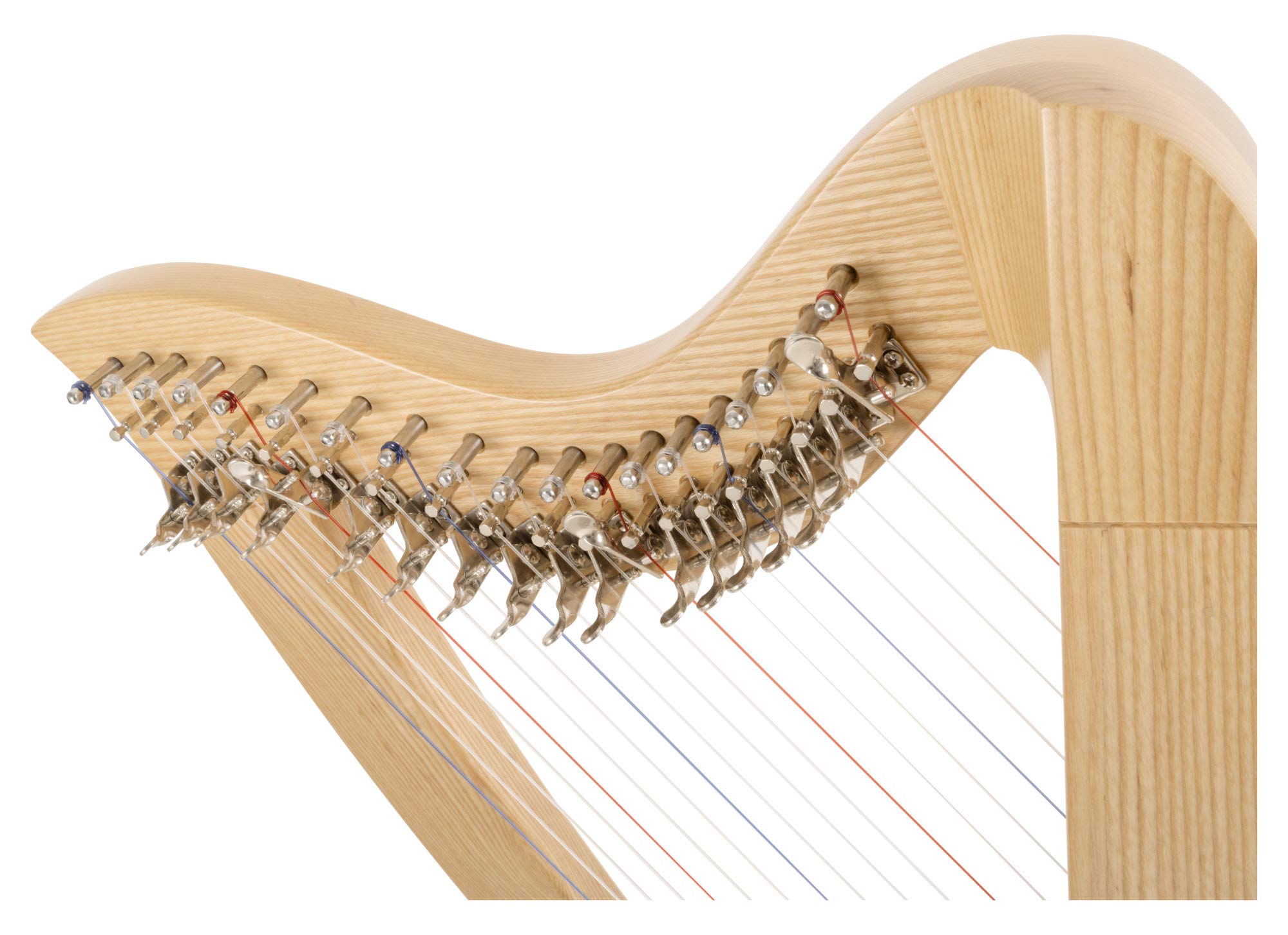 Classic Cantabile H-19 Harpe Celtique 19 cordes Mi bémol majeur mécanique demi-ton frêne hauteur 73 cm housse clés d'accordage