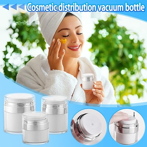Miniatura 3 de Botella al vacío, botella vacía sin aire, dispensador de loción con bomba, recipientes de viaje para lociones y cremas a prueba de fugas, contenedor
