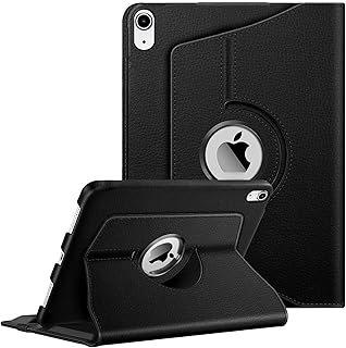Babilden APPLE 11 inç iPad (A16) / iPad Air 10.9 inç/iPad 10.Nesil 10.9 Wi-Fi Yatay ve Dikey Standlı 360 Derece Döner Tablet Kılıfı Siyah