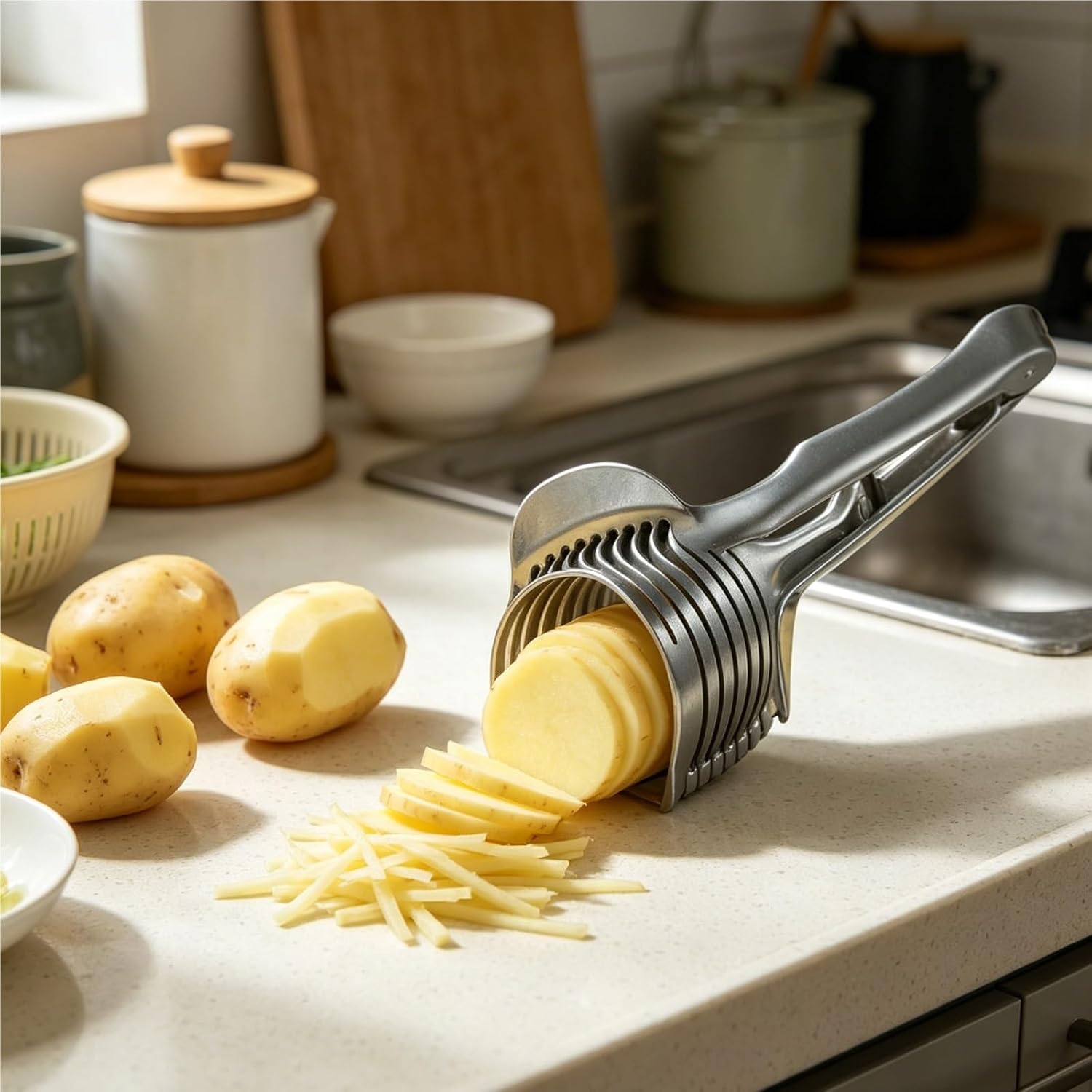 Bar & Household Citrus Slicing Tool, Aluminum Alloy Lemon Orange Slicer Clip, Multi-Use Tomato Onion Cutter For Drink Garnish Salad Making Gadget
