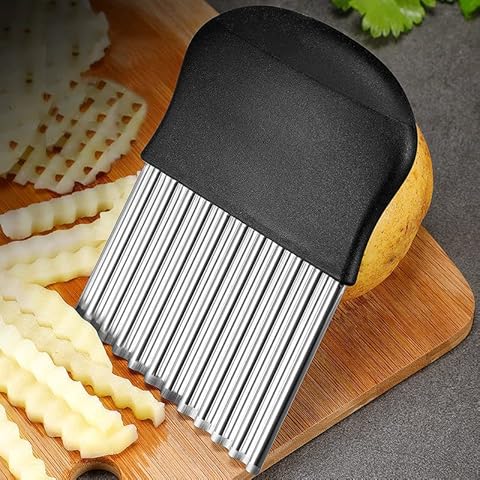 Zaguvox Stainless Steel Crinkle Chip Cutter Cover