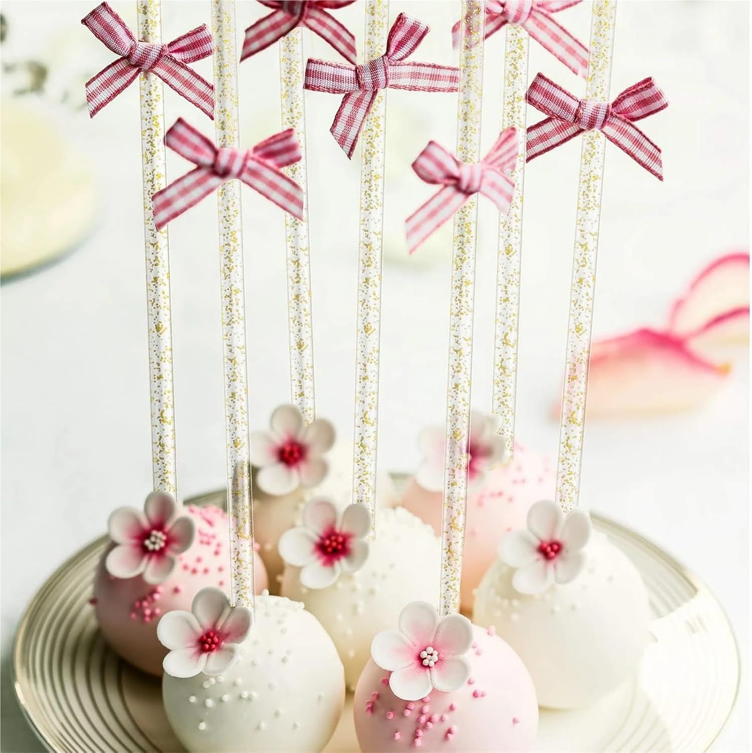 Coffee Stirrers 50pcs Swizzle Sticks Cake Pops Cocktail Coffee Drink Stirrers(Clear)