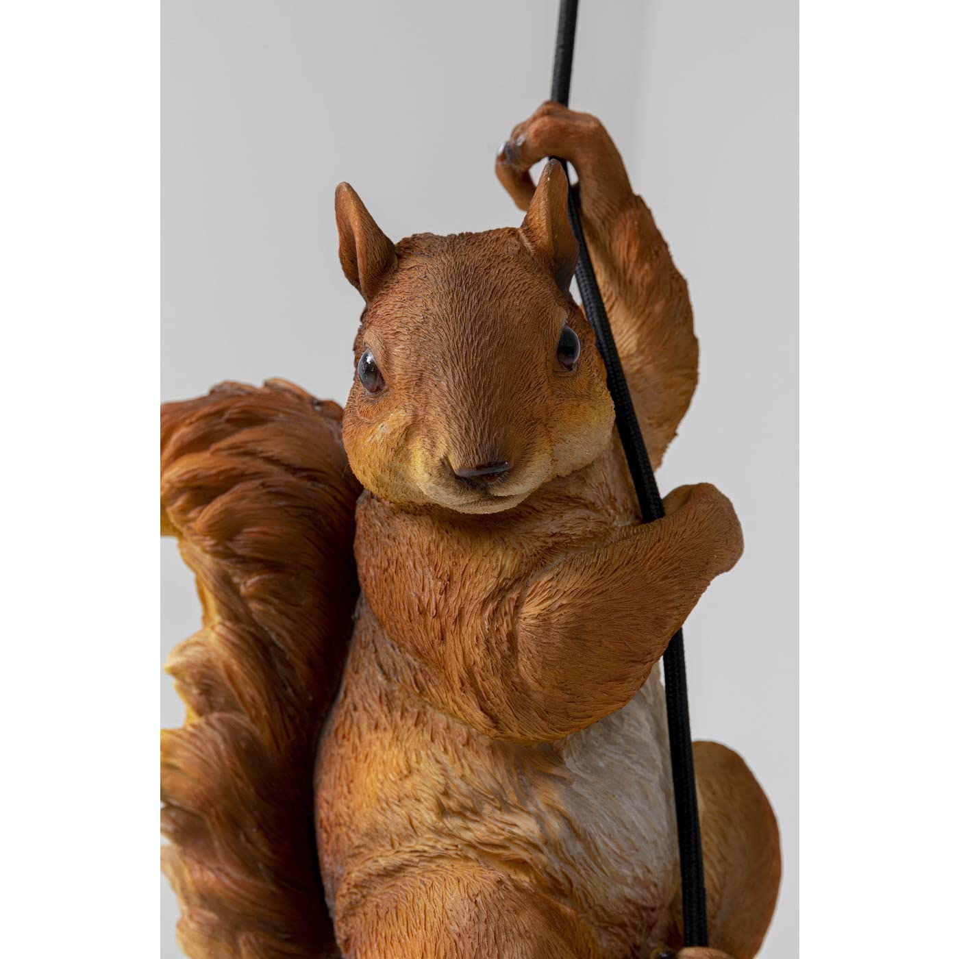 Kare Design Hängeleuchte Animal Squirrel, Gold, Pendelleuchte, Höhenverstellbar, Tiermotiv, Handgearbeitet, 38x20x14 cm (H/B/T)