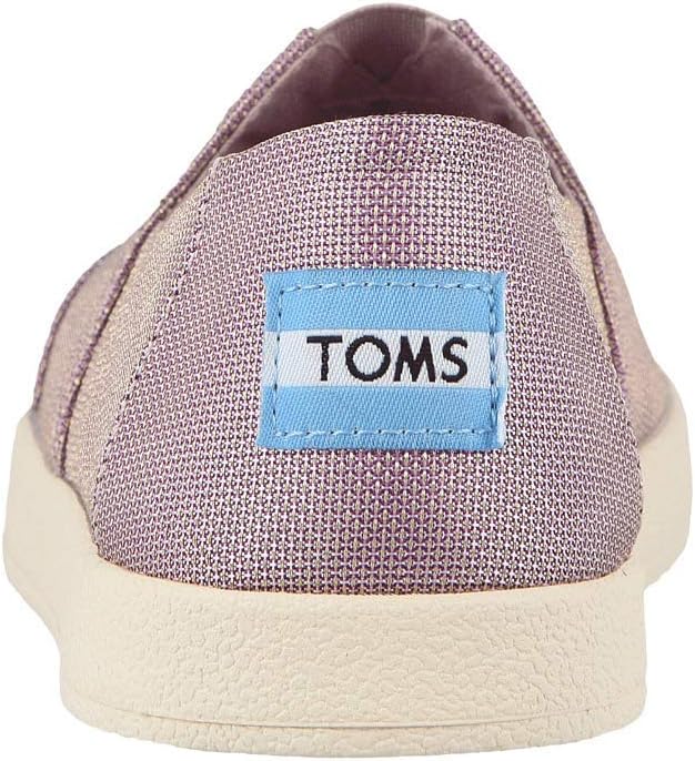 TOMS Women's Avalon Slip-On Shoes, Size: 5.5 B(M) US, Color: Brnsh Lilac Shny WOV
