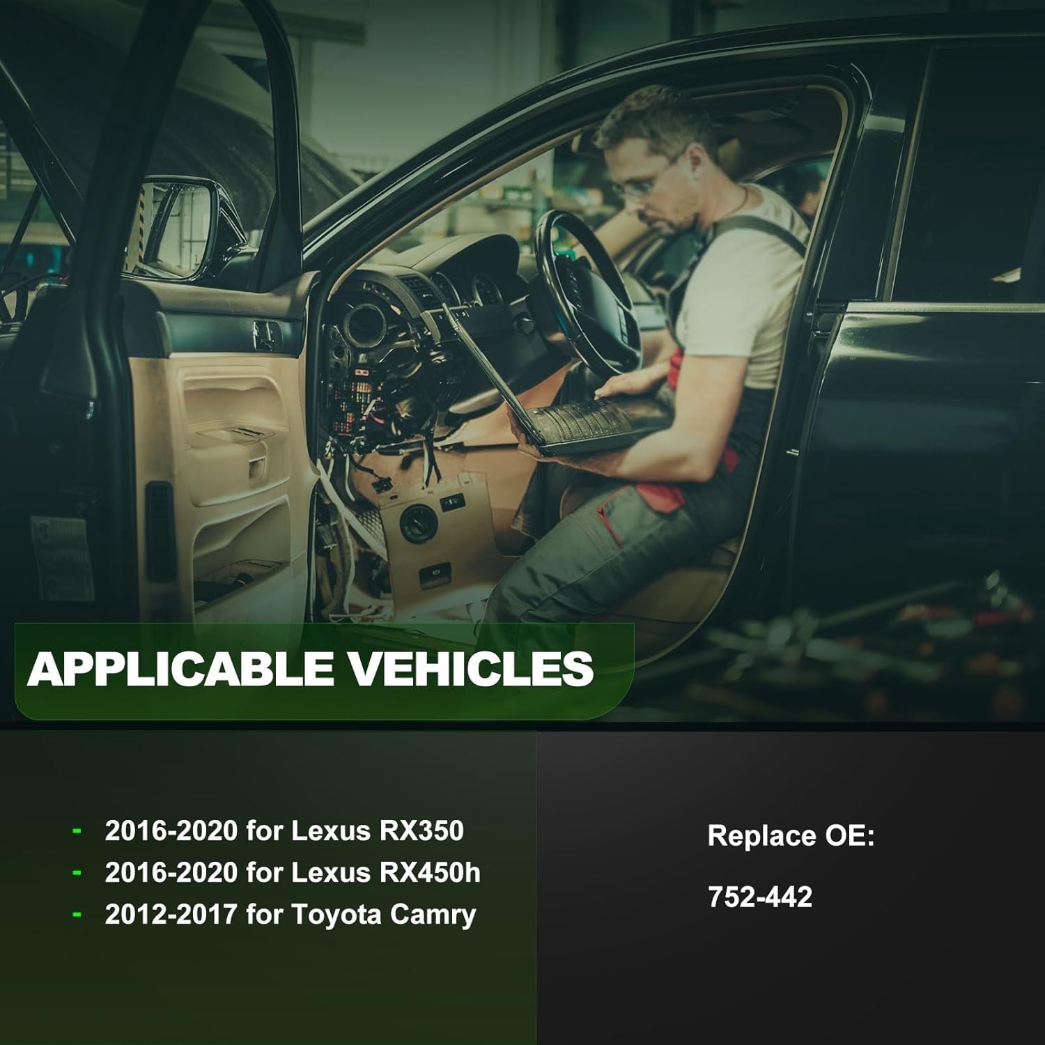SCITOO Front Left Driver Side Power Window Regulator Without Motor Replacement for 2016-2020 for Lexus RX350,2016-2020 for Lexus RX450h,2012-2017 for Toyota Camry