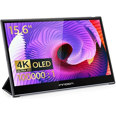 Amazon モバイルモニター ゲーミングモニター 4k タッチ Innocn 15 6インチ Oled液晶パネル Uhd 3840 2160p バッテリー内蔵 100 Dci P3色域 10点タッチ Usb Type C Mini Hdmi接続 Ps4 Xbox Switch Pc Macなど対応 縦置き表示 薄型 軽量 持ち運び便利 スピーカー内蔵