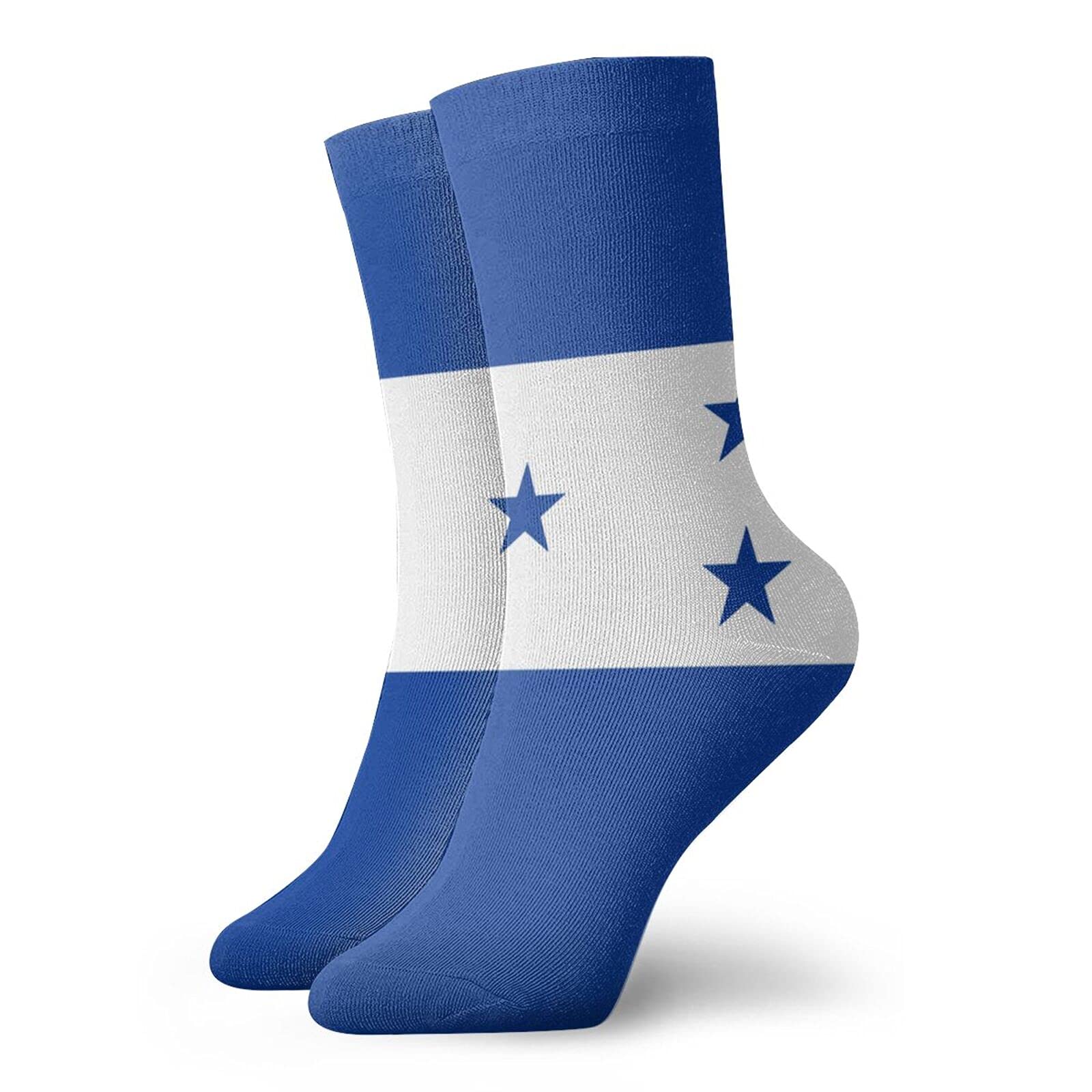 Niqqzit Honduras Flag Socks Dress Socks for Men & Women Warm Winter Stocking Christmas Gifts, Funny Novelty Casual Colorful Athletic Crew Socks