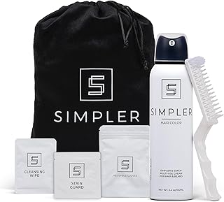 Simpler Hair Color for Men Kit for Full Gray Coverage - Dark Brown Hair ...