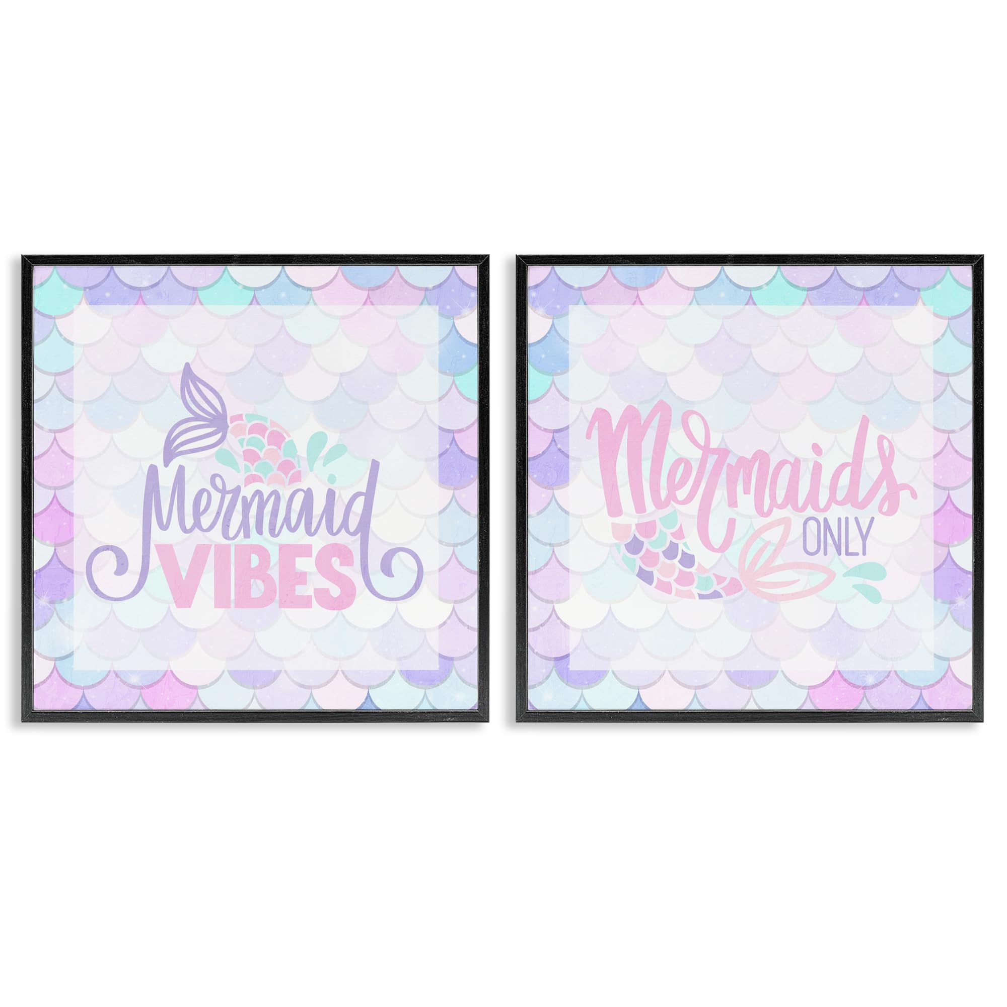 Impressions giclées écailles de sirène Stupell Industries 61x61 cm