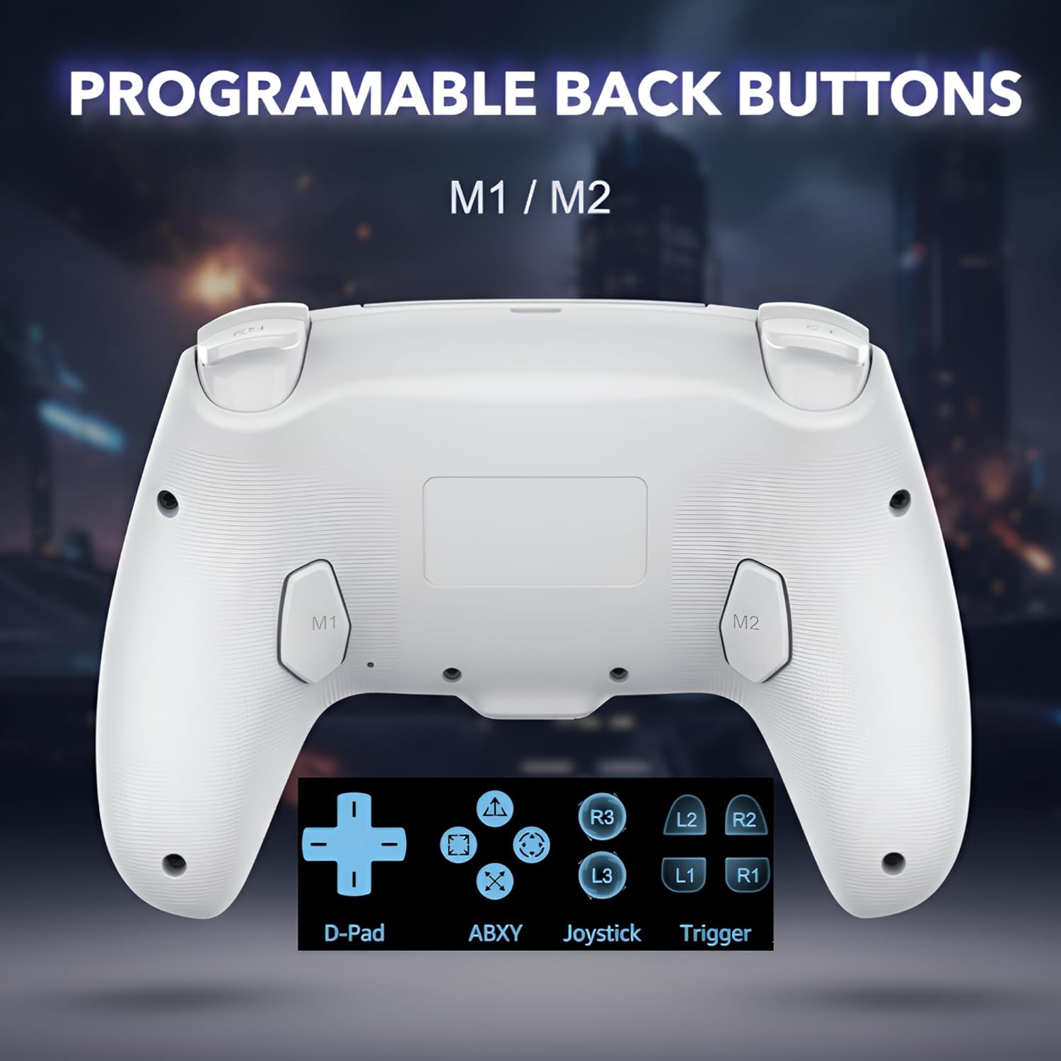 AureoPlay Wireless Controller Compatible with PS5/PS5 Slim/PS5 Pro/PC – RGB Gamepad with Hall Effect Joysticks, Dual Vibration, Six-Axis Motion Sensor, Touch Panel, Turbo & Programmable Buttons, Ergonomic Design