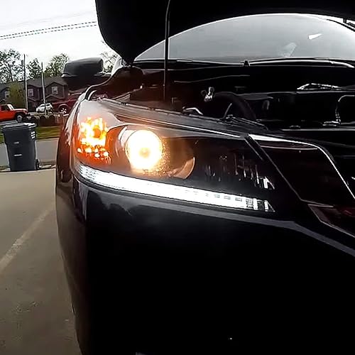 Miniatura 6 de x xotic tech 2 tiras de luz LED flexibles compatibles con Honda Accord Sedan 2013-2015 Retrofit Xenon White 70-SMD