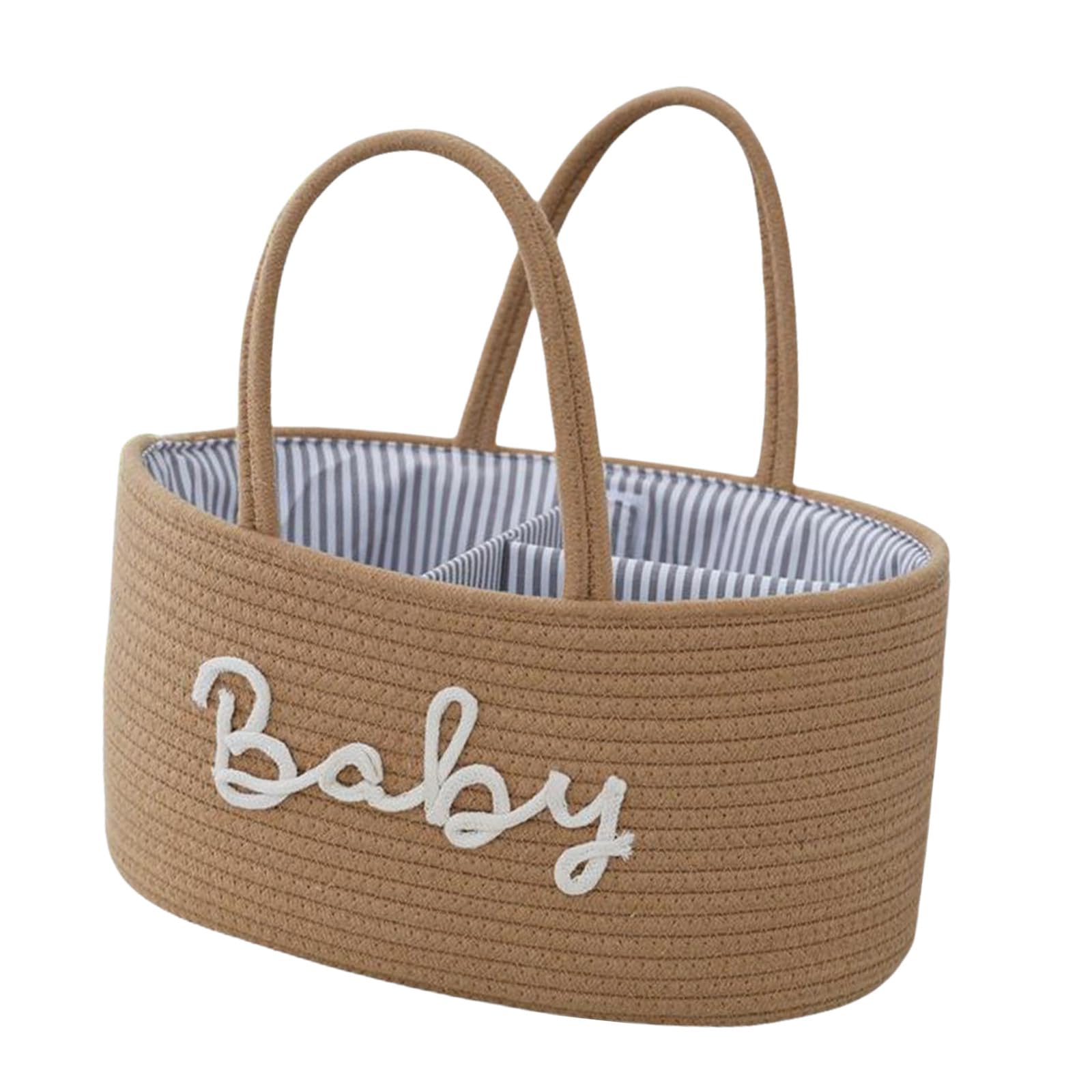 Lerpwige Upgrades Baby Diaper Holder Spacious Baby Storage Bag Foldable Nursery Bin for Household & Travel Use Portable