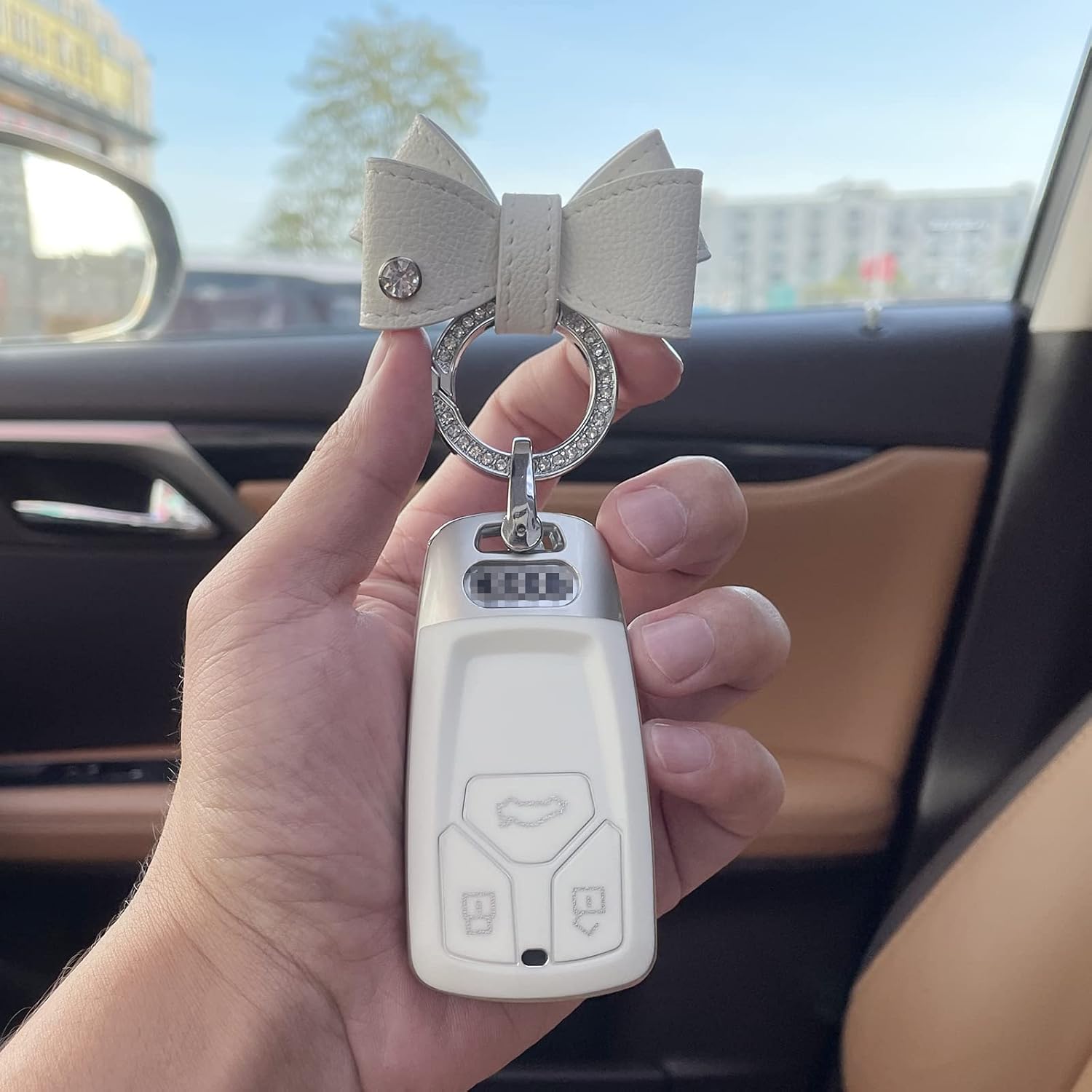 for Audi Key Fob Cover, Special Soft TPU Compatible with Audi A3 A4 A6 Q5 Q7 TT SQ5 R8 S5