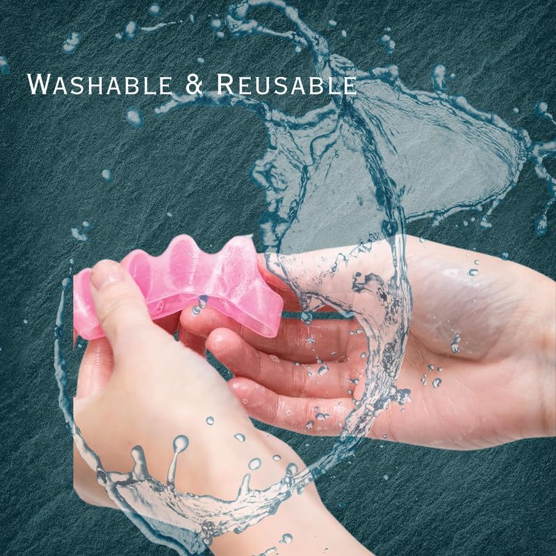 Image of Wonder Care Silicone Toe Separator For Feet Gel Pads Big Toe Corrector Bunion Straightener Yoga Stretcher Hammer Bunion [Pink,Pair of 3-6 Pieces]