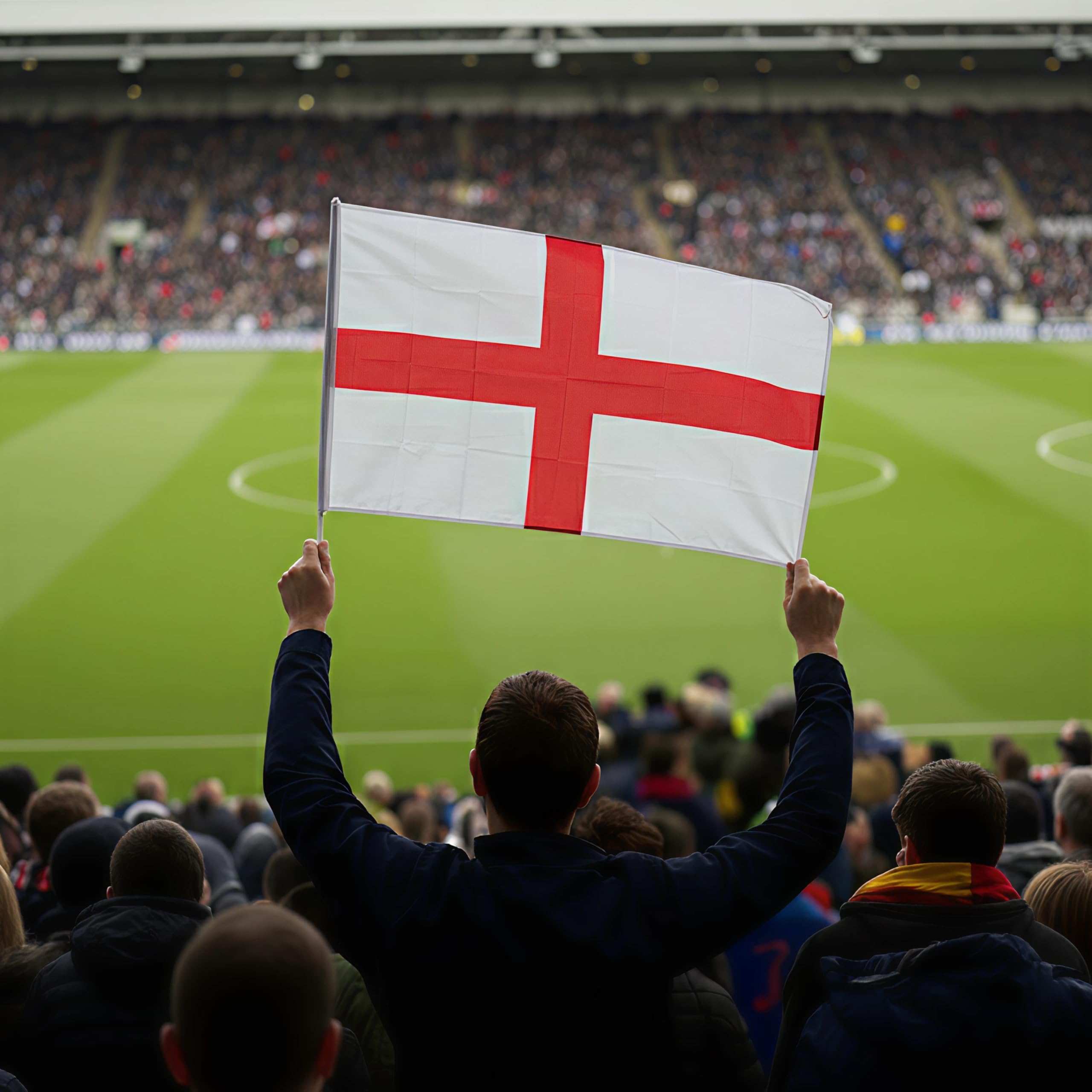 England Flagge St. George's Cross - 1,50 X 0,90 M, Polyester Mit Ösen, Für Mast Oder Wand