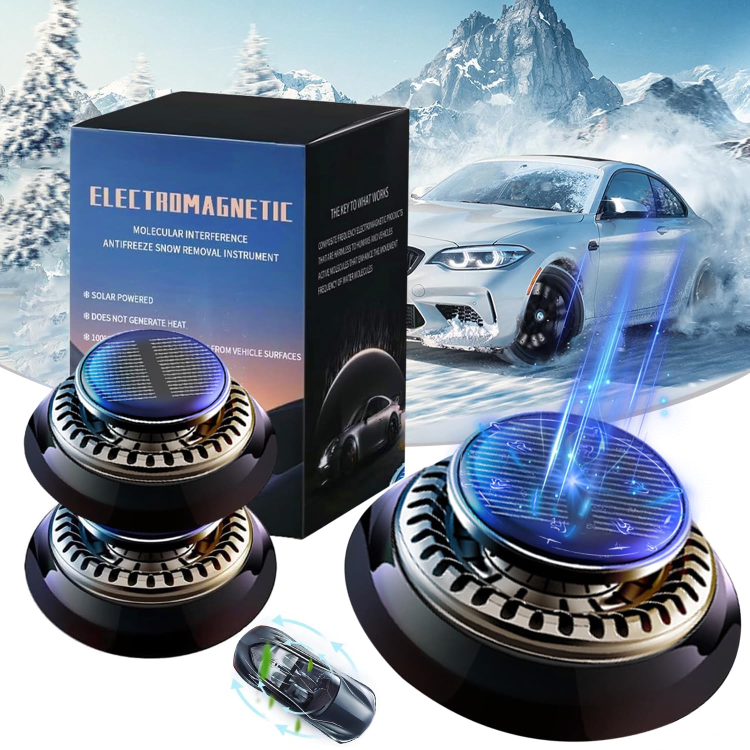 Elektromagnetischer Auto-Enteiser – Kinetische Molekularheizung, Tragbar, Für Scheibe & Schlösser