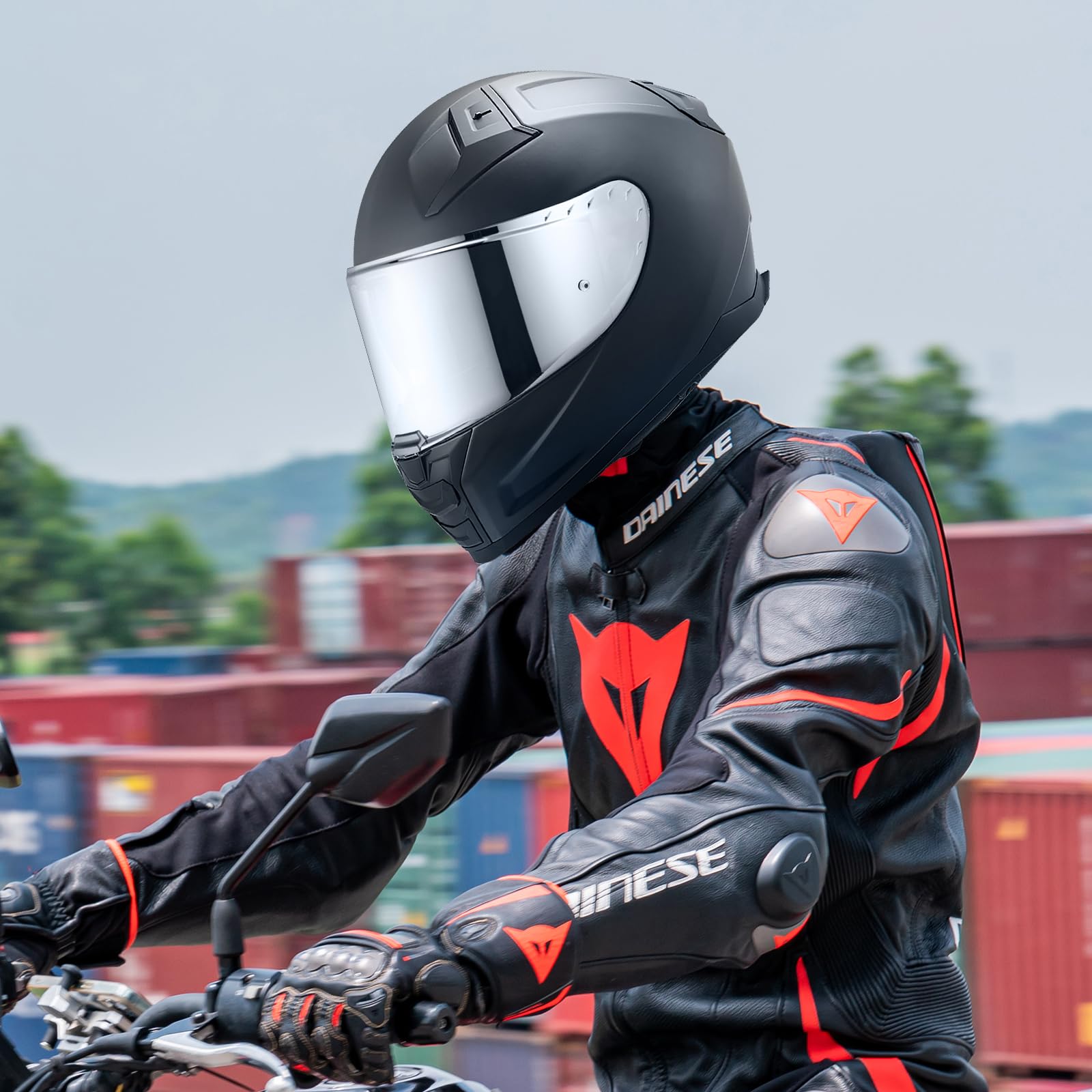 Visière de Casque pour FF327 Challenger Visiere Casque Moto | Visière de Casque de Moto,Accessoires pour Le Casque intégral