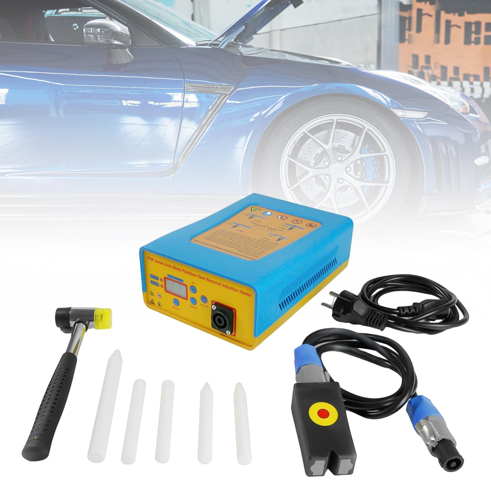 220 V 1380 W ogrzewanie indukcyjne Hot Box zestaw do naprawy wgnieceń samochodu narzędzie do naprawy samochodu narzędzie do naprawy samochodu