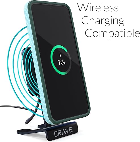 Miniatura 6 de Crave Para Samsung Galaxy S23 FE Caso, Funda De Doble Capa De Protección A Prueba De Golpes Para Samsung Galaxy S23 FE (6.4 Pulgadas) - Aqua