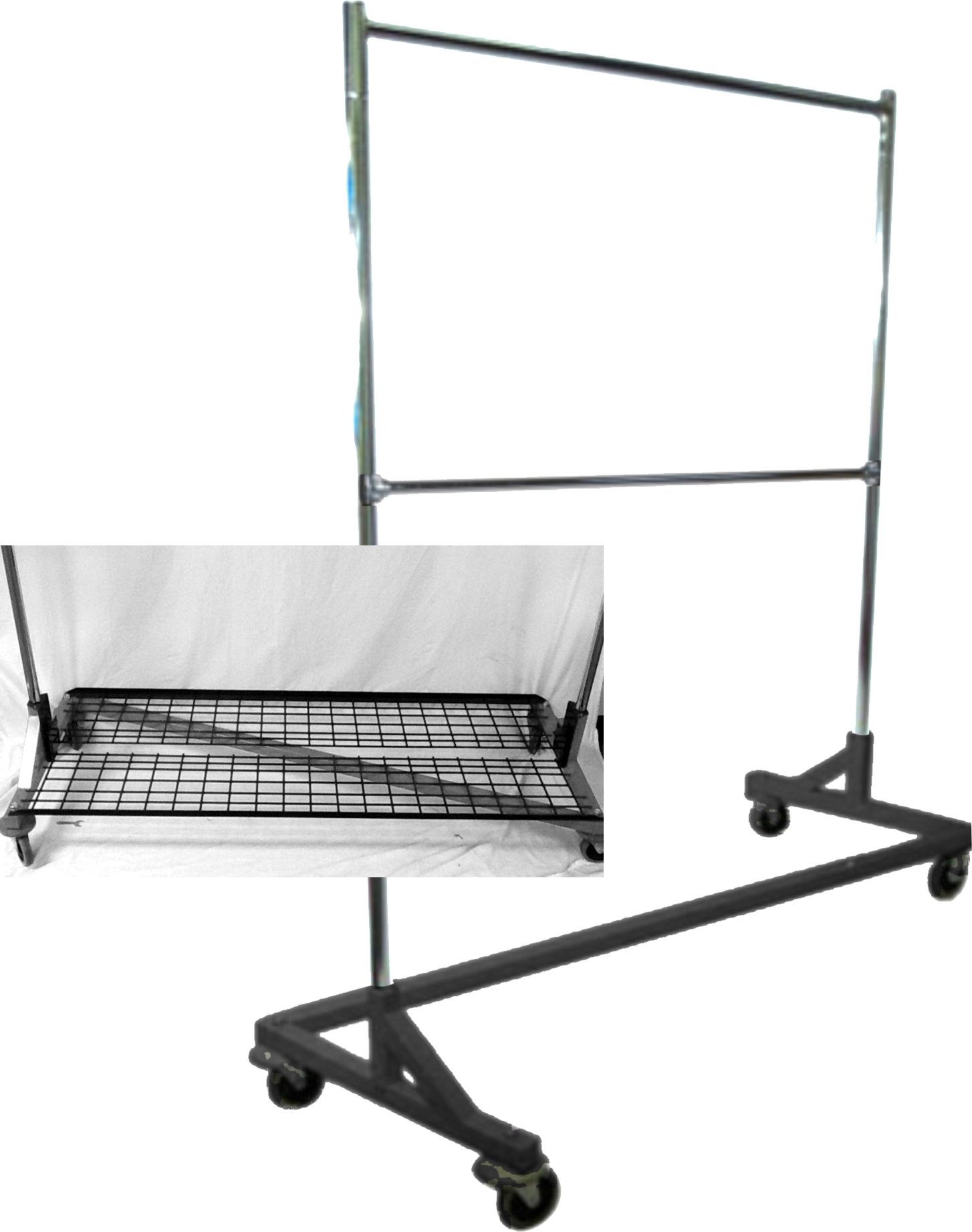 Buy Metropolitan Display Double Rail Z Rack Rolling Clothes Rack