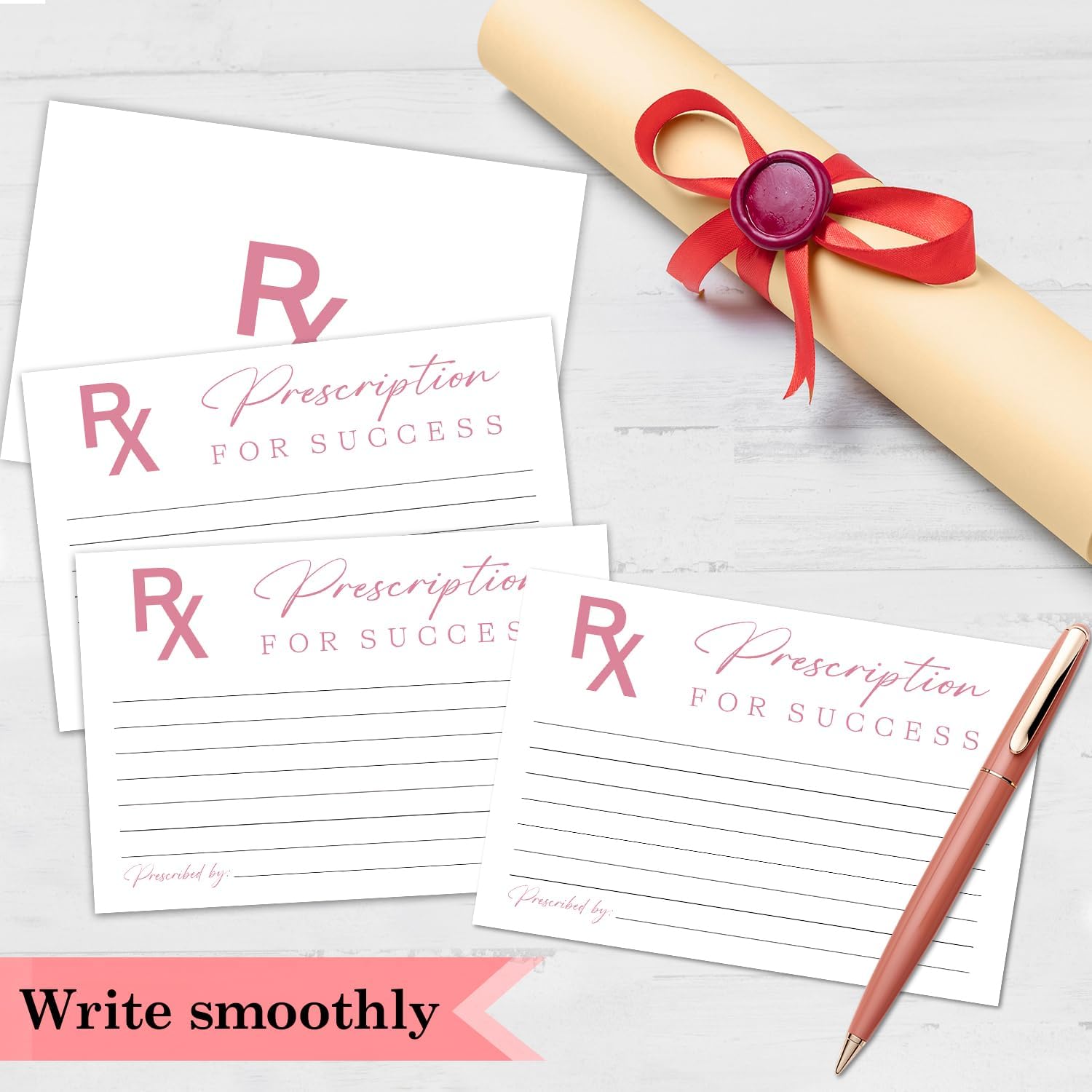 4x6 Inch Advice and Wishes Cards for Nurse Graduation Party Games Leave Your Prescription for Success Advice Cards for Nursing Grad Activities 20 Double Sided Grad Party Game Card for RN Medical DH486
