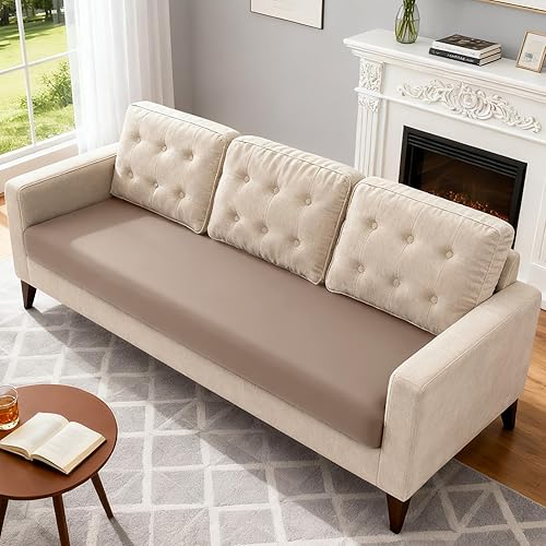 Miniatura 25 de TAOCOCO Fundas de sofá modular, fundas elásticas de cojín para sofá seccional en forma de L, 4 fundas de asiento seccionales, protector de muebles