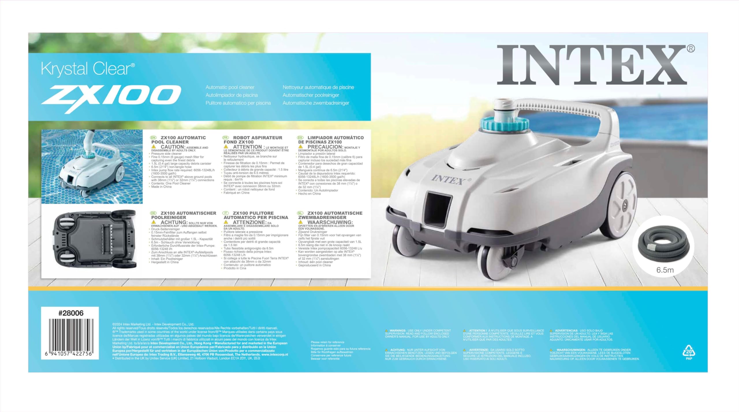 Intex ZX100 Nettoyeur de Piscine pour Voiture (28006)