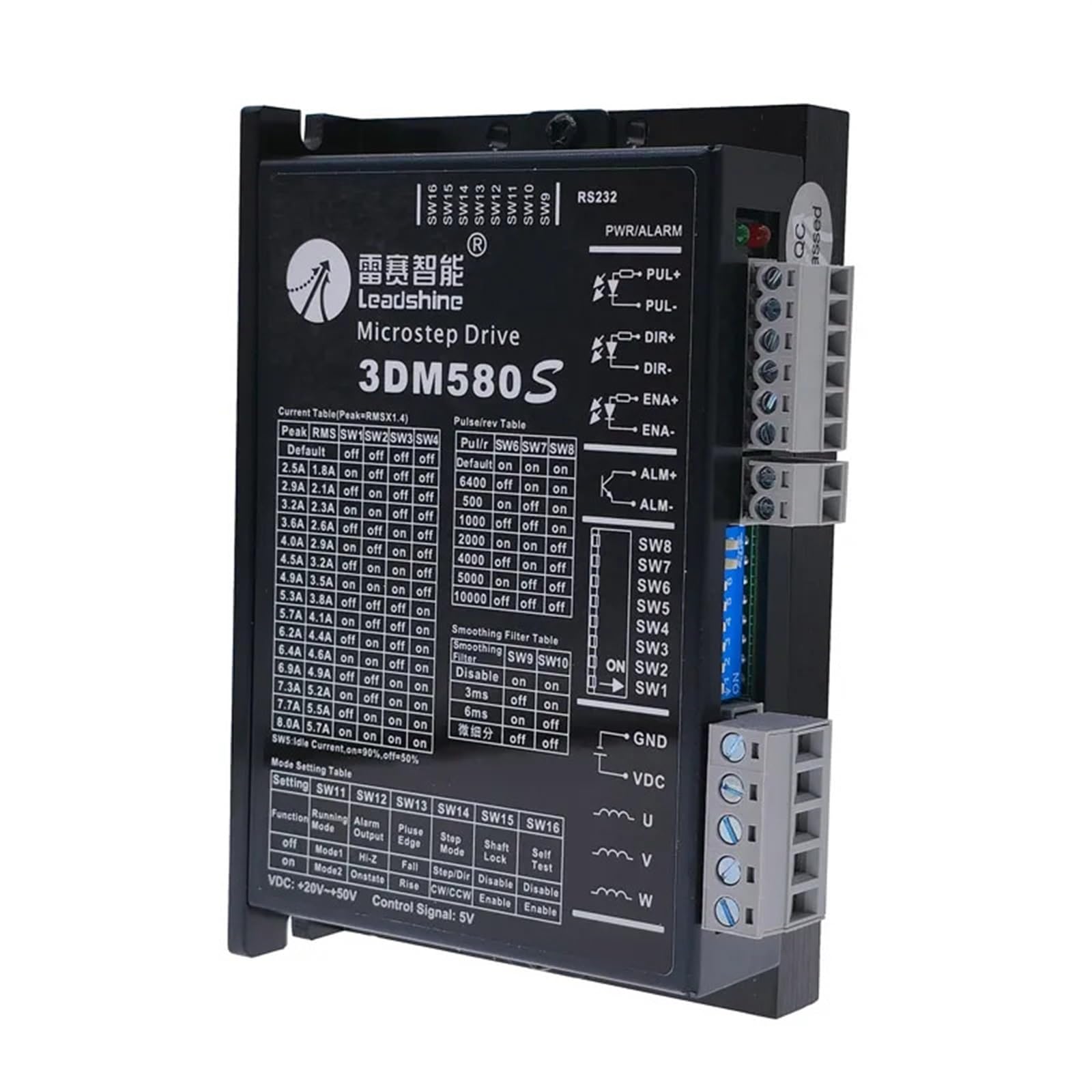 EKFBQBGW Stepper electronic starter Controller 3DM580 Stepper electronic starter Three Phase Stepper electronic starter Nema57 86 18-50VDC