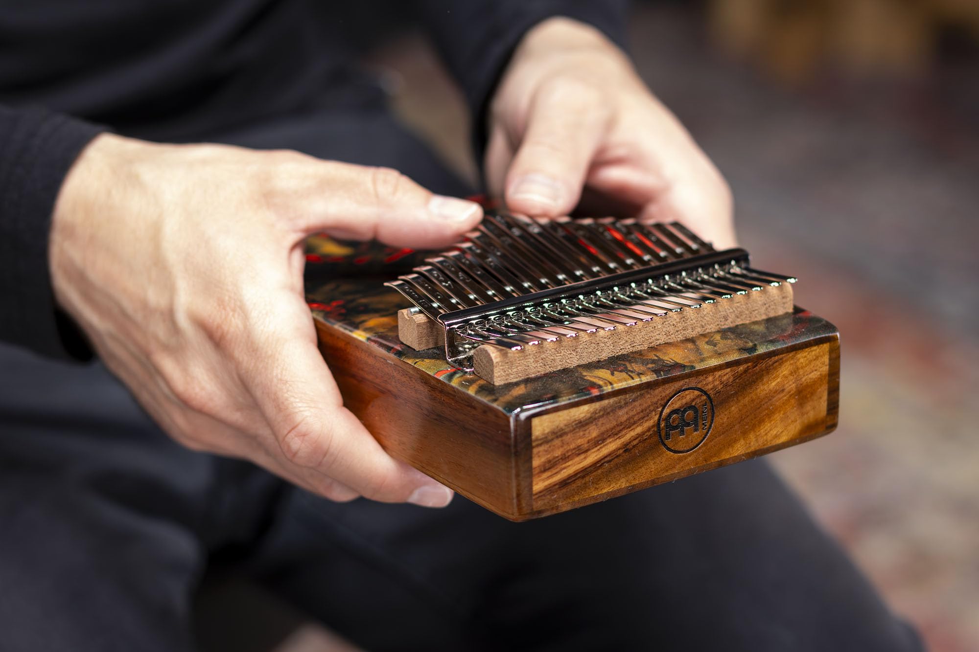 Meinl KA17LV Designer Sound Hole Kalimba Lava - Kalimba
