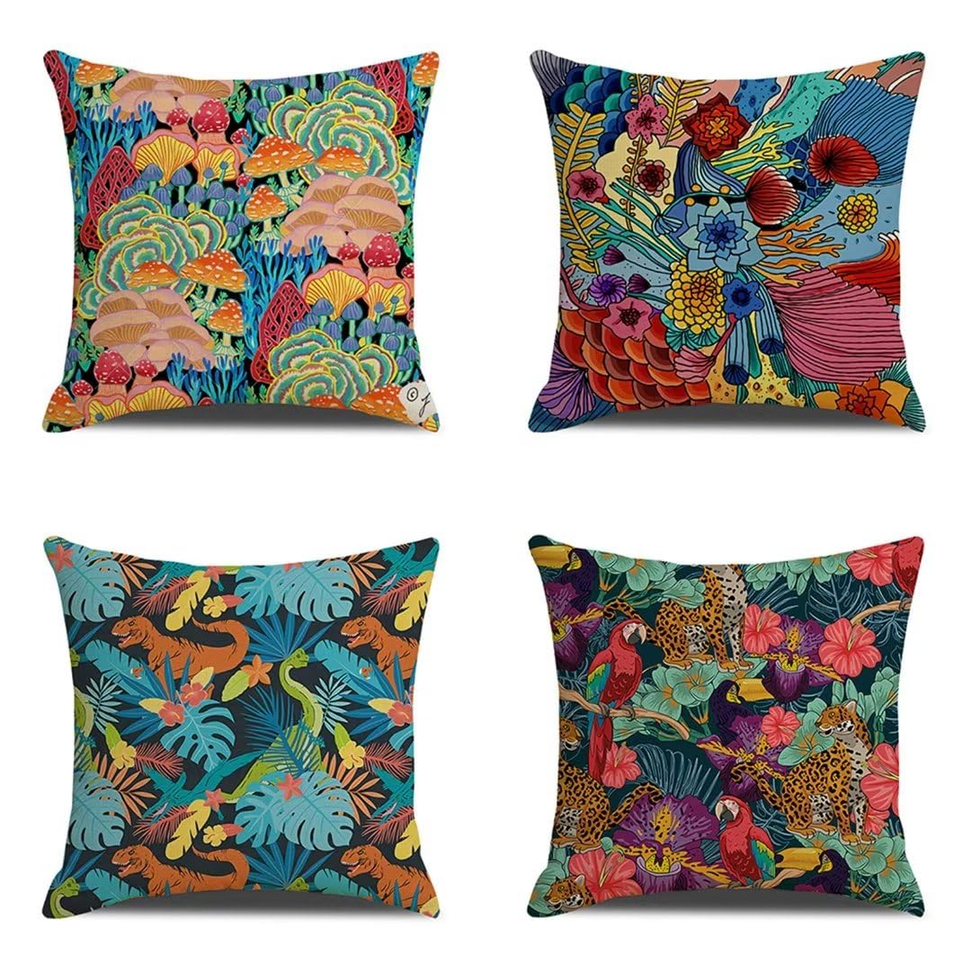 Retro Style #7 | 45 x 45 cm | Kussenhoes | Katoen/Polyester - Gek op