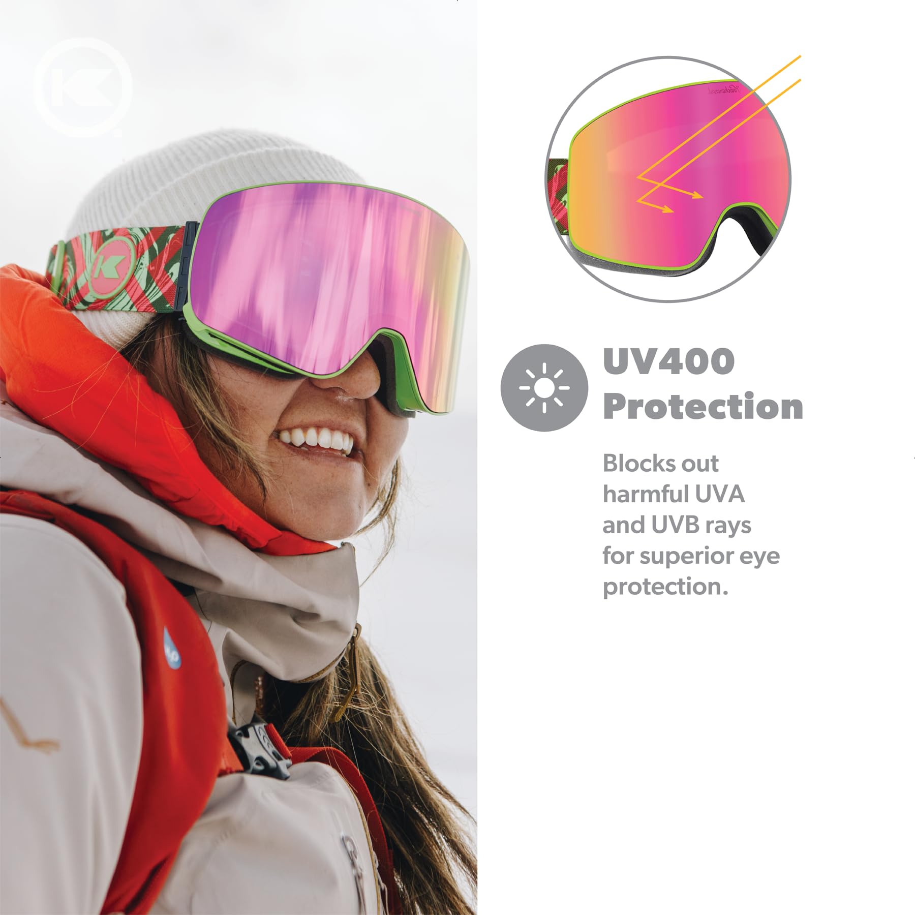out of snow goggles Knockaround: Size:24