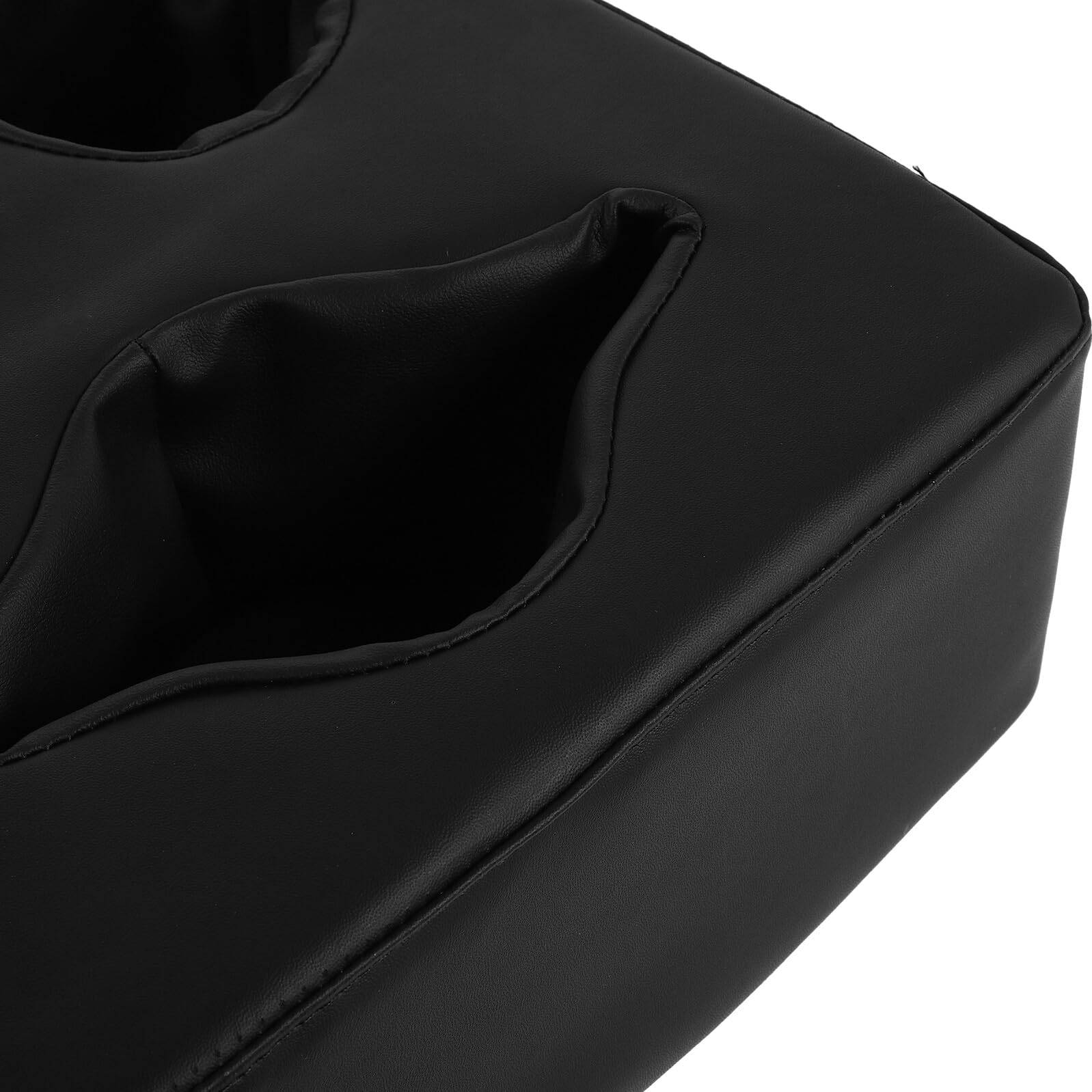 GALPADA Portabicchieri Accessorio per Auto e Organizzazione Pratica Facile Installazione e Stabilità Sicura in Pu Nero per Sedile Posteriore Auto