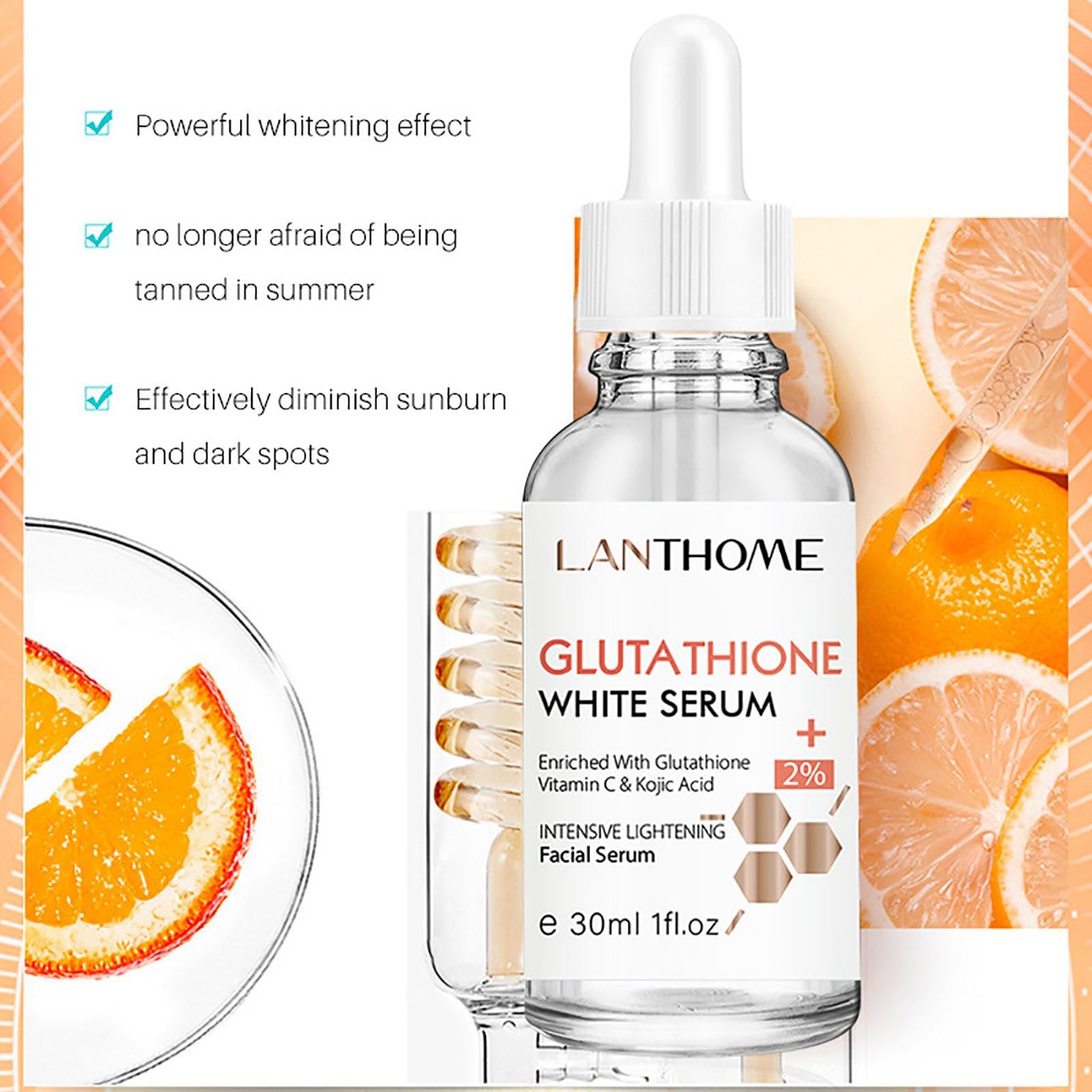 glutathione make your skin white Face Serum Makes Whiter, Highly Moisturizing Spots, Nourishing Skin Care, Moisturizes and Against Wrinkles (2 Pieces) Beauty Oroxylum indicum ameliorates D-galactose-induced Life Stage_Toddler Size:1 oz / 28 g