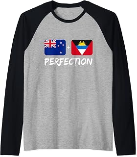 Antigua Plus New Zealanders Perfection Heritage Flag Raglan Baseball Tee