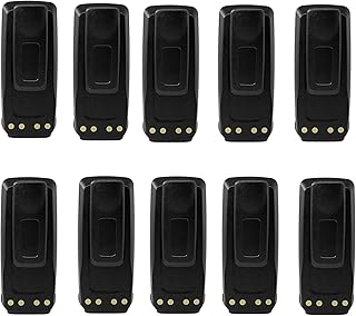 10 Pack 7.4V 2600mAh Rechargeable Lithium ion Battery for XPR6100 XPR6300 XPR6350 XPR6380 XPR6500 XPR6550 Replace PMNN4077C PMNN4066 PMNN4066B PMNN4065 PMNN4069A with Belt Clip
