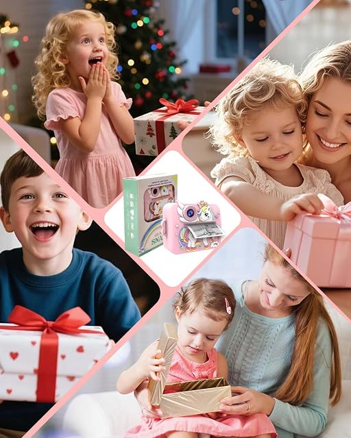 Foto 8 de 8 de Cámara Instantánea para Niños Unicornio, Cámara Digital Infantil con Impresión Inmediata y 4 Rollos