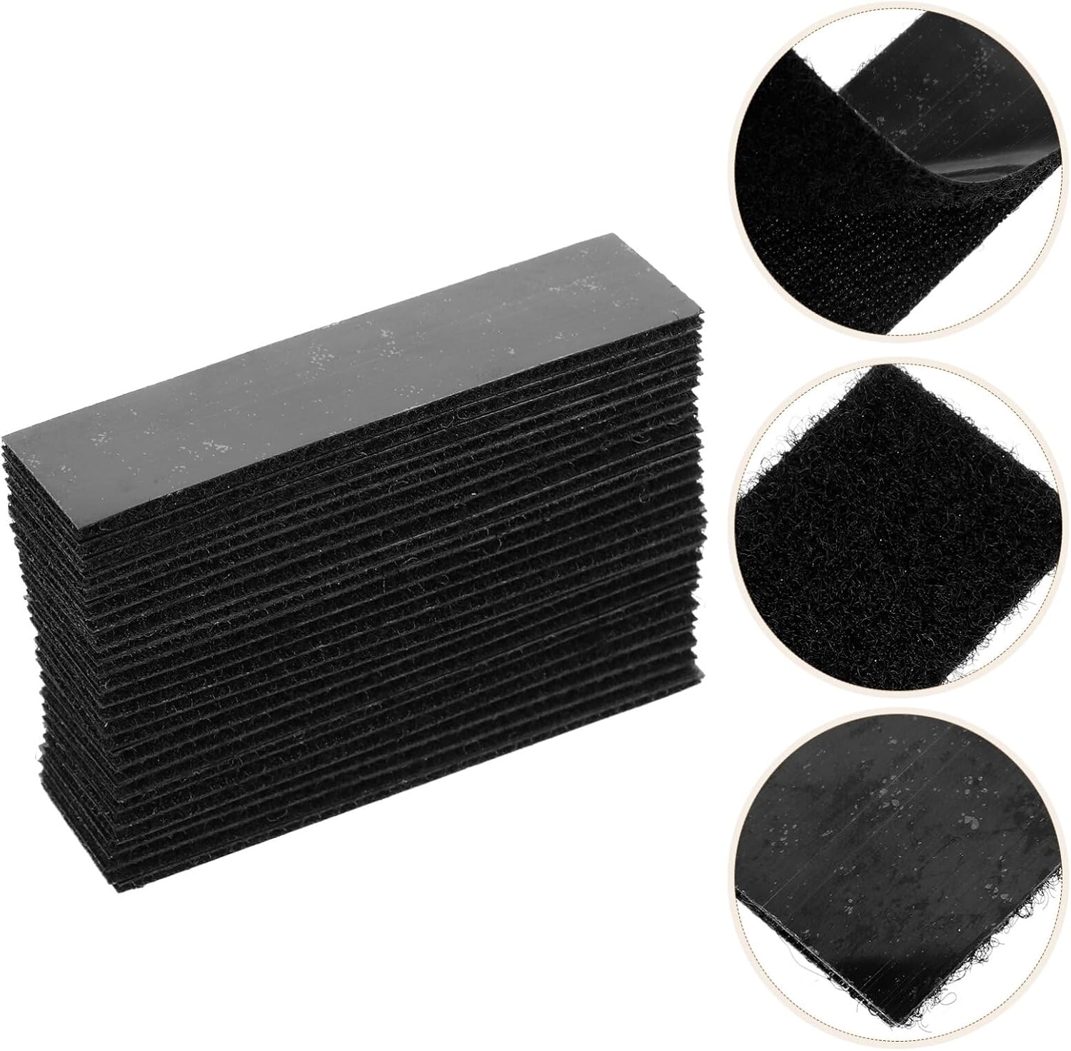 25pcs Adhesive Hook and Strips for Sewing Double-Sided Tape for Clothes Bags and Crafts Interlocking Fasteners for Everyday Use